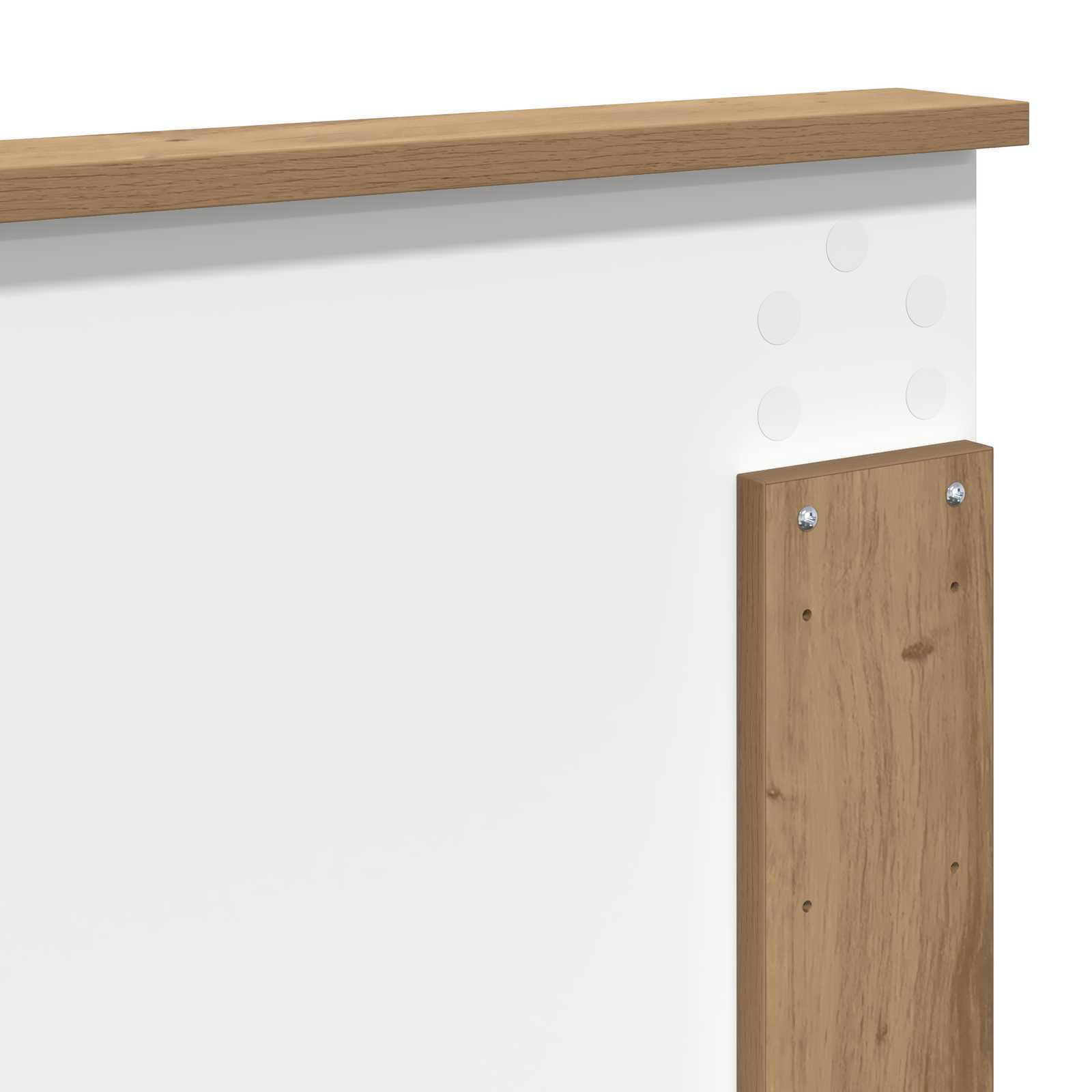 Tête de lit Chêne artisanal 120 cm Bois d'ingénierie - XIOS