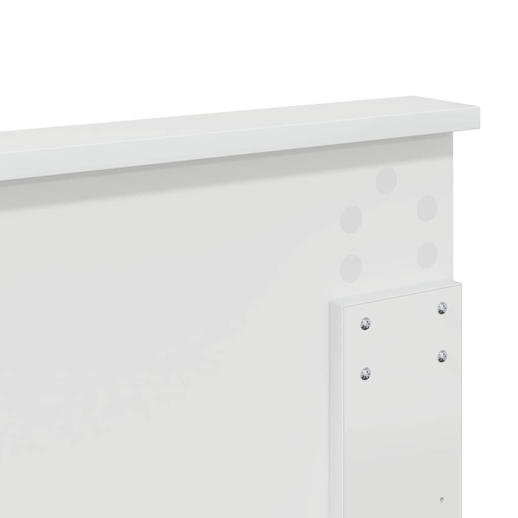 Tête de lit avec tête de lit Blanc 200 cm Bois d'ingénierie - XIOS