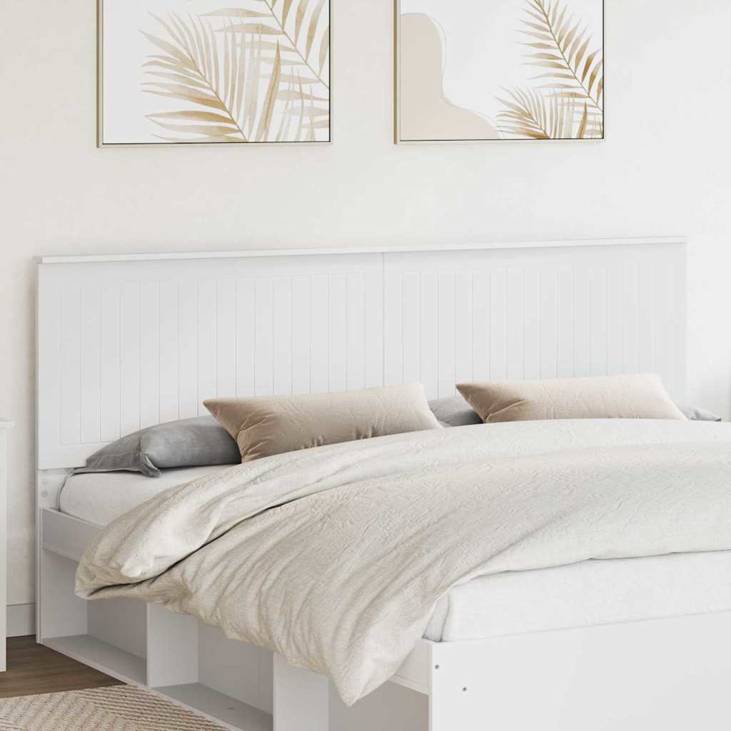 Tête de lit avec tête de lit Blanc 200 cm Bois d'ingénierie - XIOS