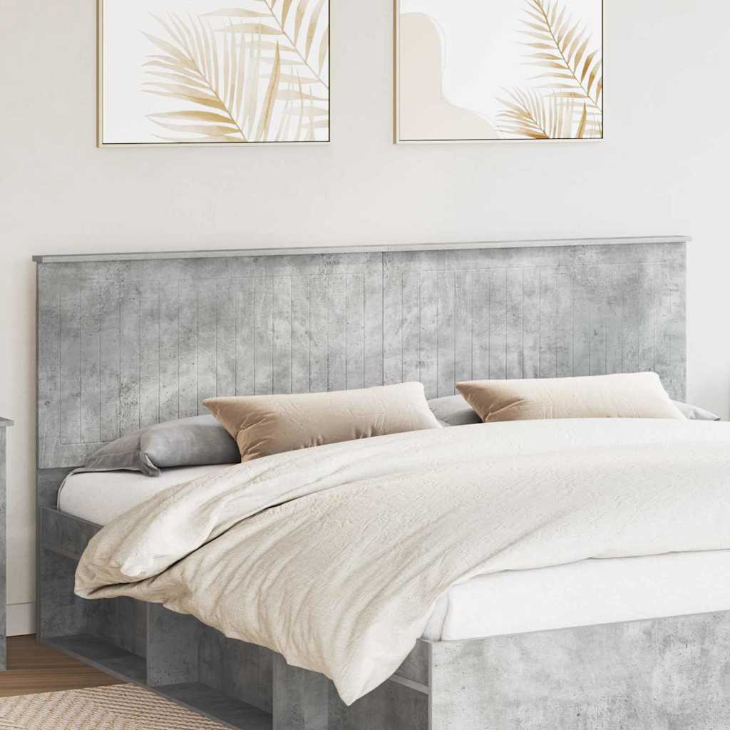 Tête de lit Gris béton 200 cm Bois d'ingénierie - XIOS