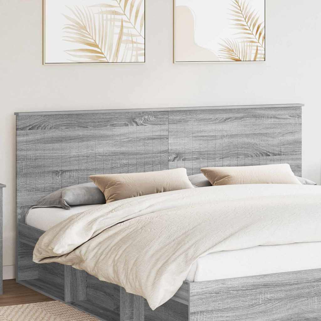 Tête de lit Gris Sonoma 200 cm Bois d'ingénierie - XIOS