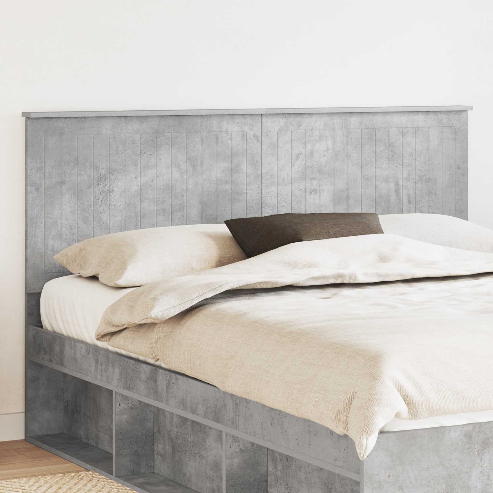 Tête de lit Gris béton 160 cm Bois d'ingénierie - XIOS