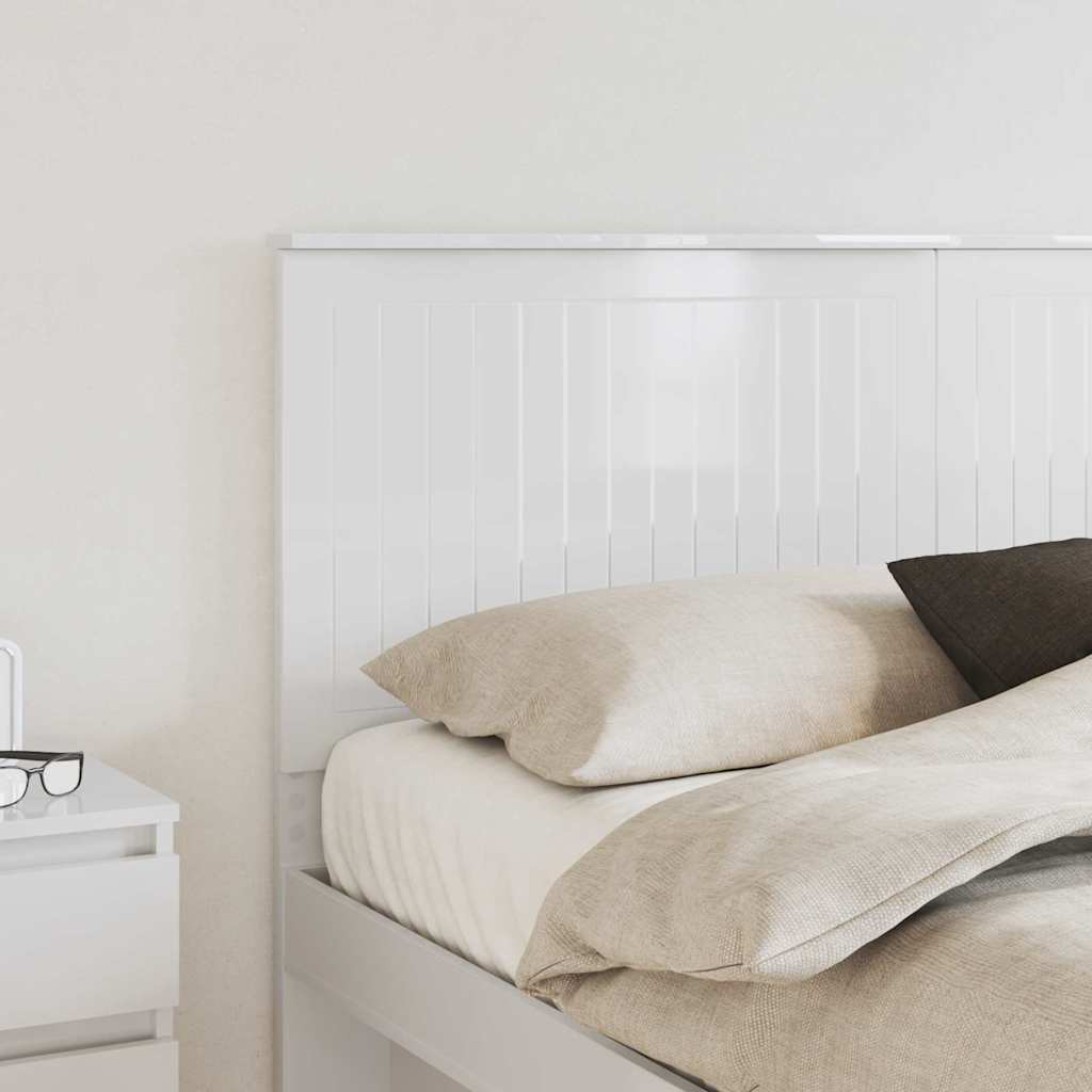 Tête de lit Blanc Brillant 160 cm Bois d'ingénierie - XIOS