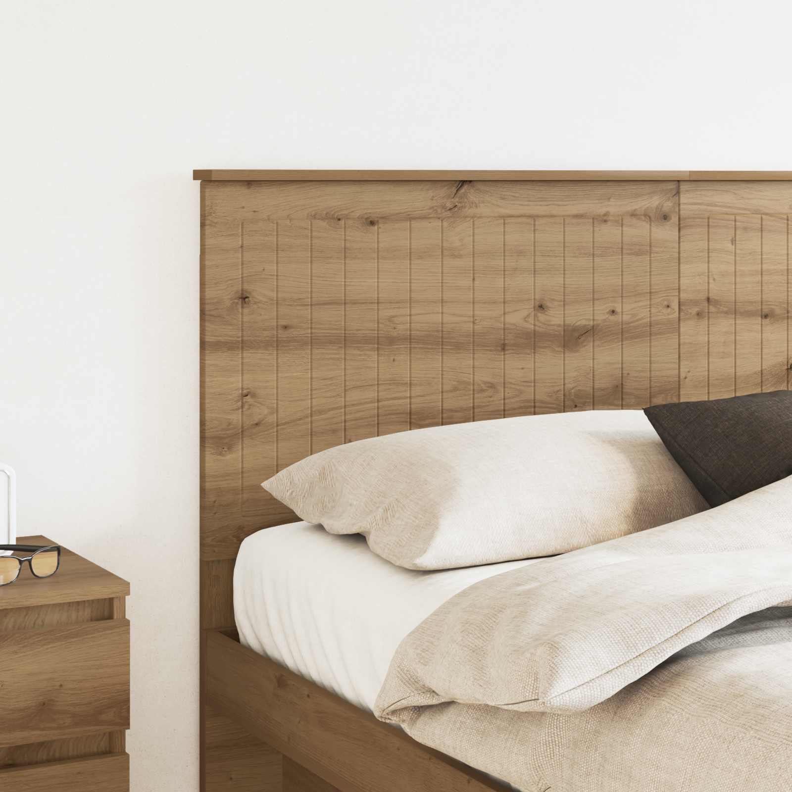 Tête de lit Chêne artisanal 160 cm Bois d'ingénierie - XIOS