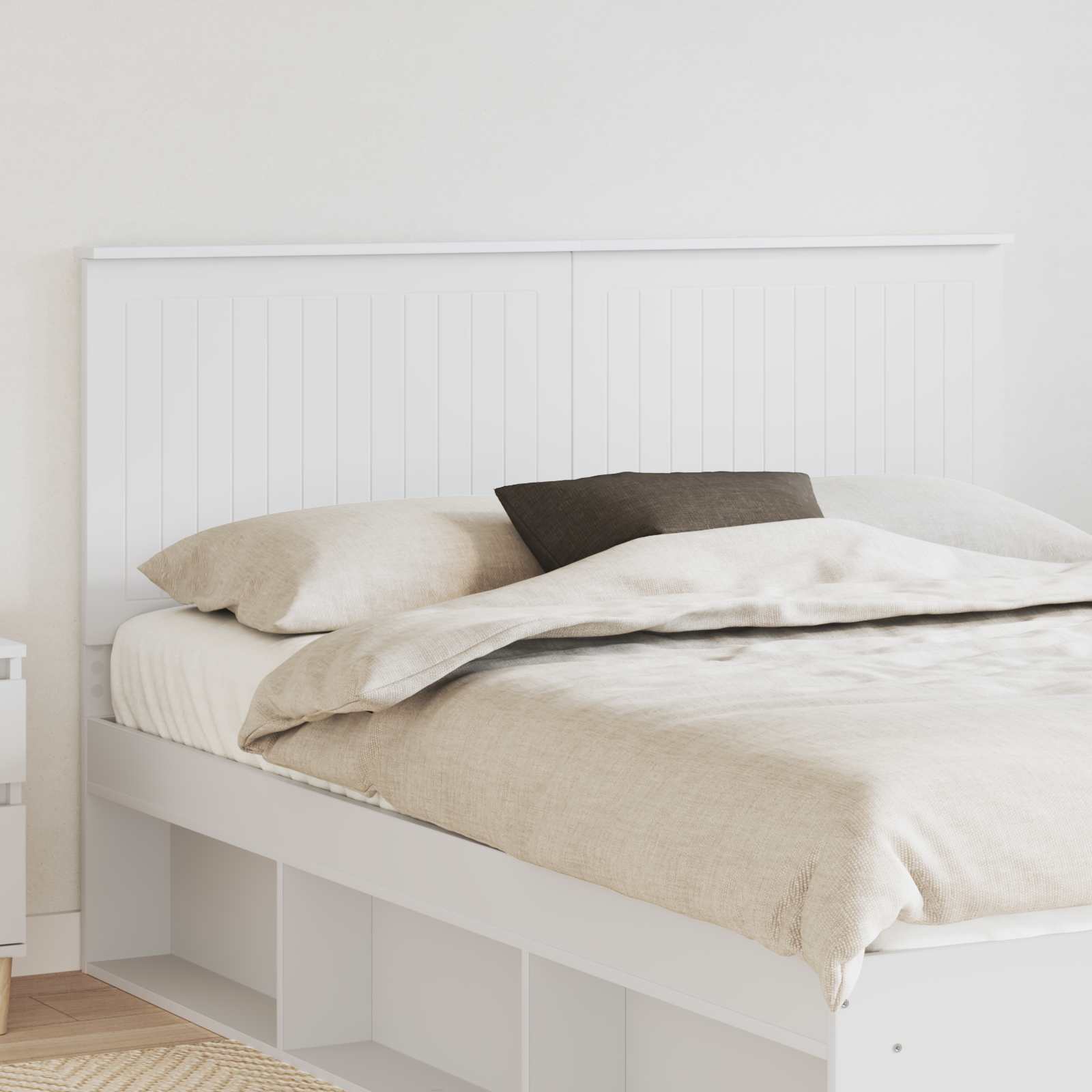 Tête de lit avec tête de lit Blanc 150 cm Bois d'ingénierie - XIOS