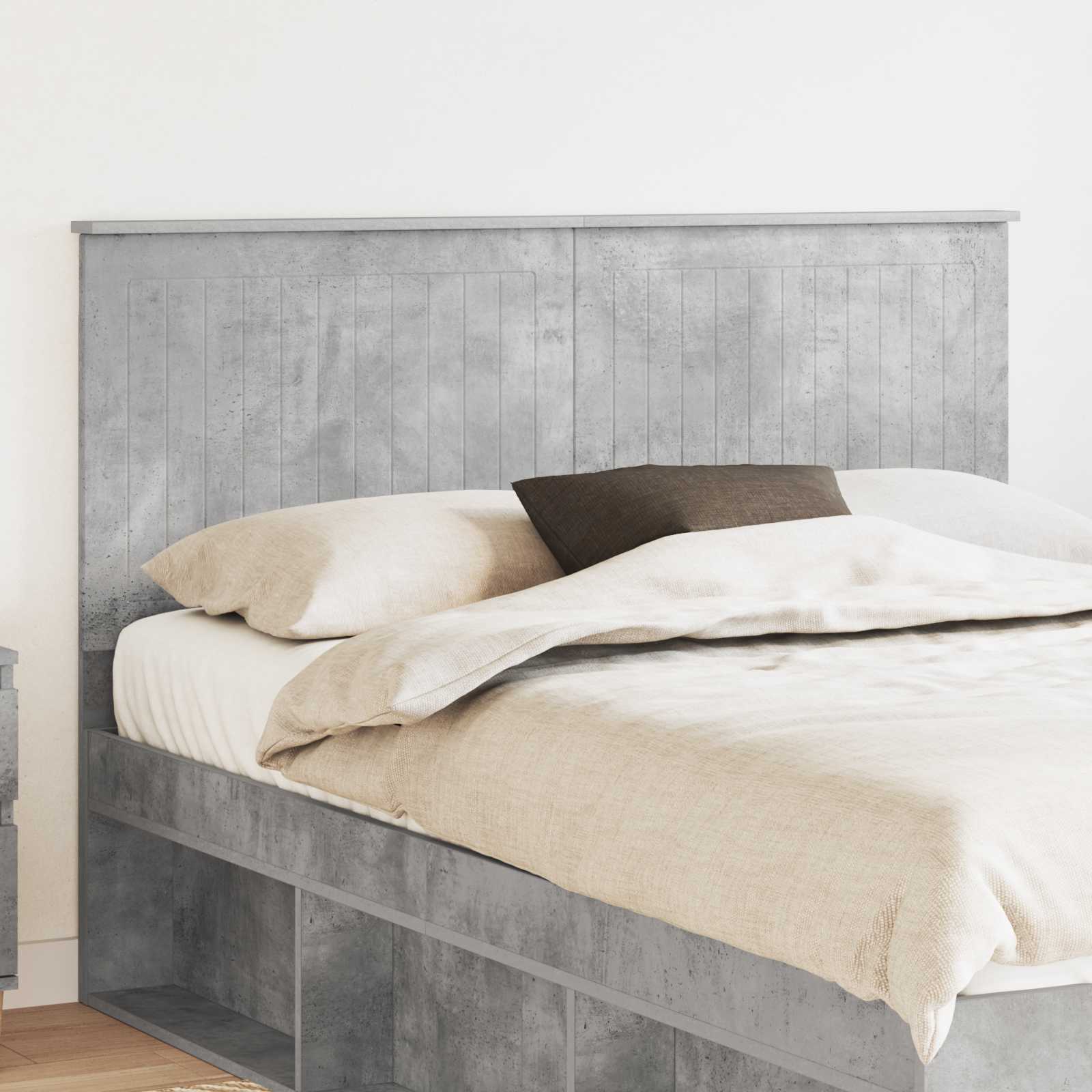 Tête de lit Gris béton 140 cm Bois d'ingénierie - XIOS