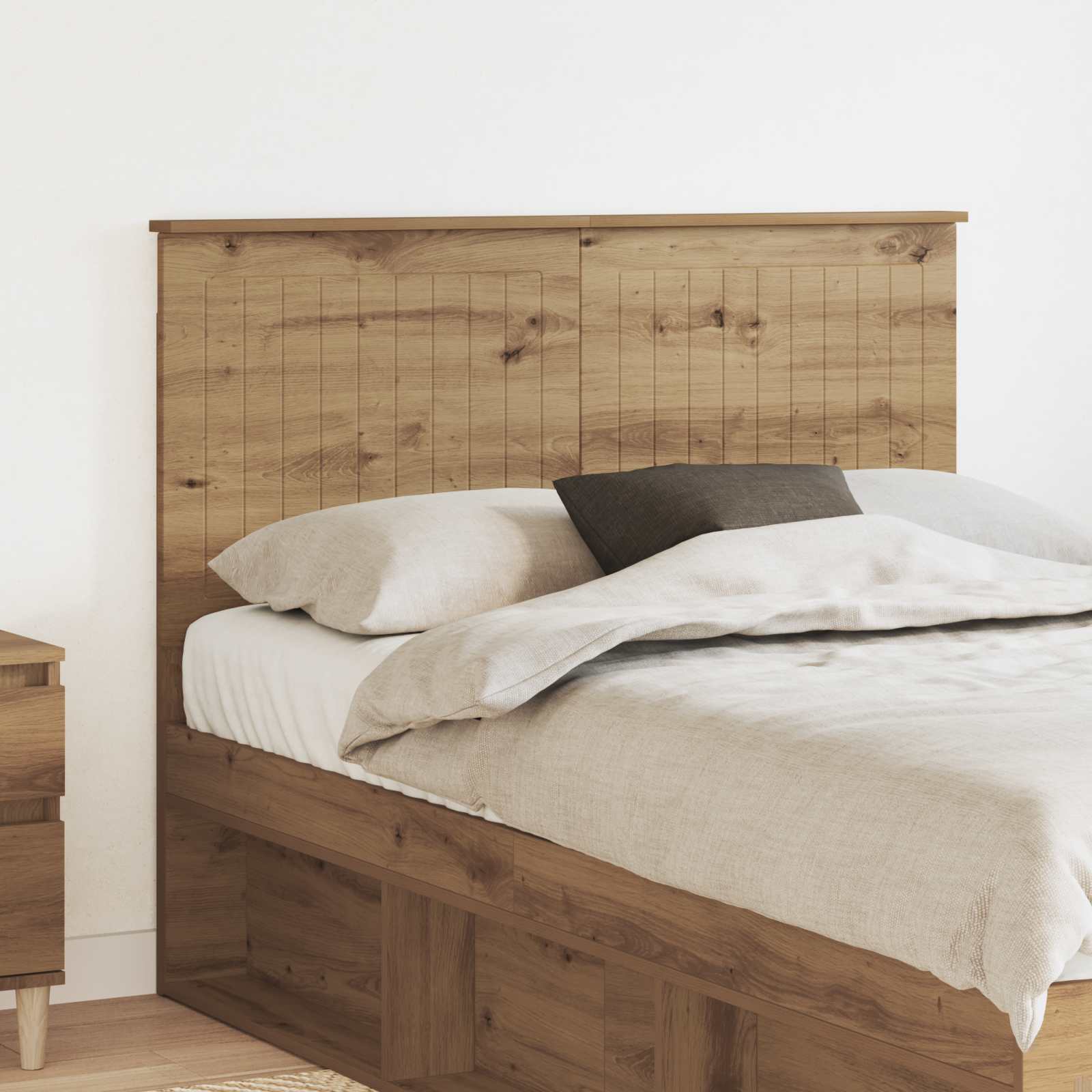 Tête de lit Chêne artisanal 135 cm Bois d'ingénierie - XIOS