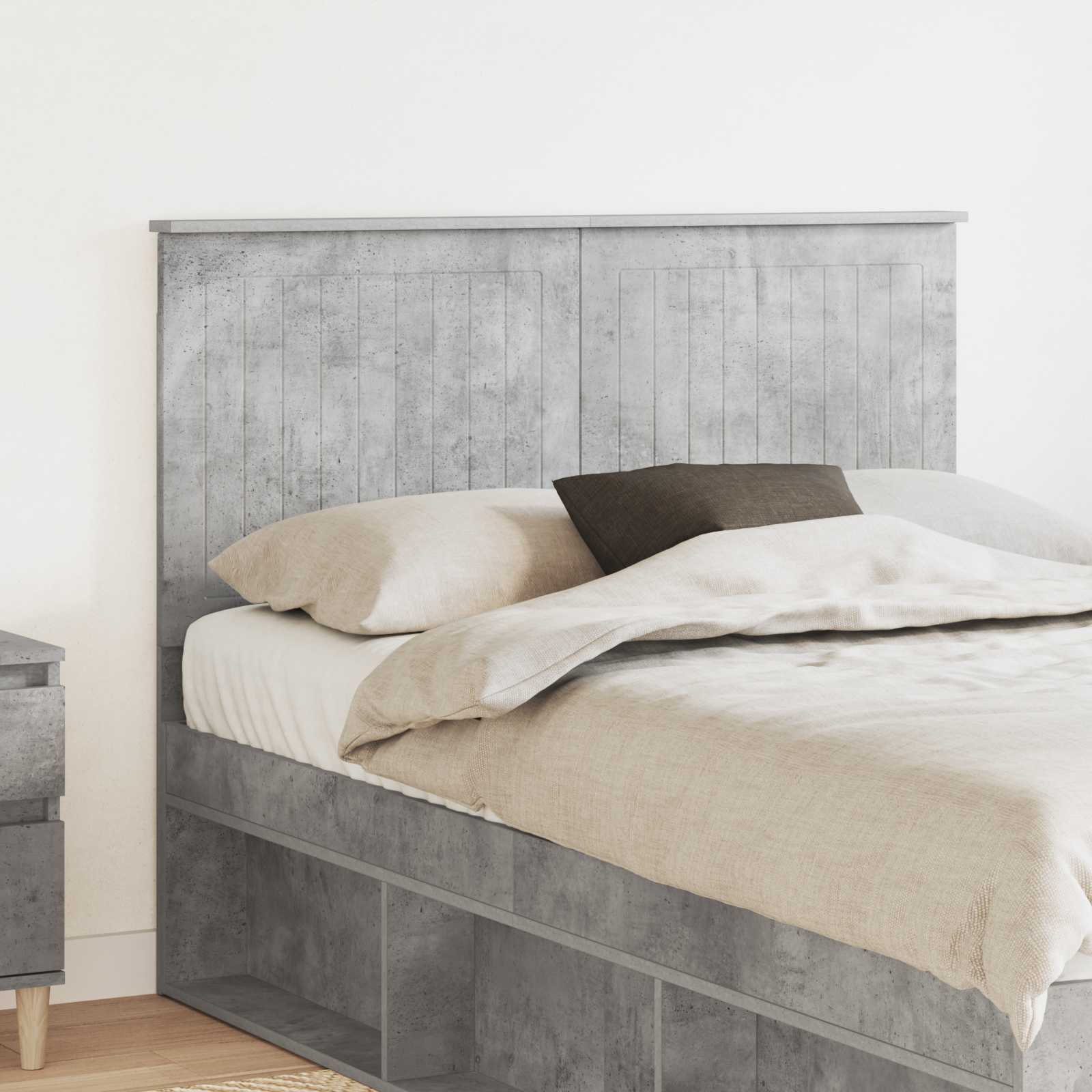 Tête de lit Gris béton 120 cm Bois d'ingénierie - XIOS