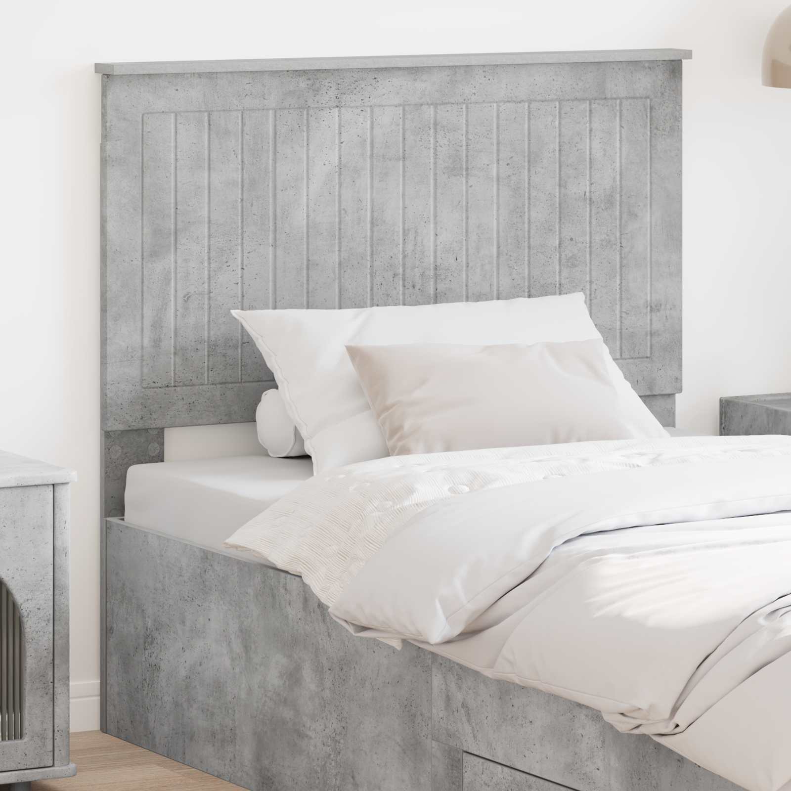 Tête de lit Gris béton 100 cm Bois d'ingénierie - XIOS