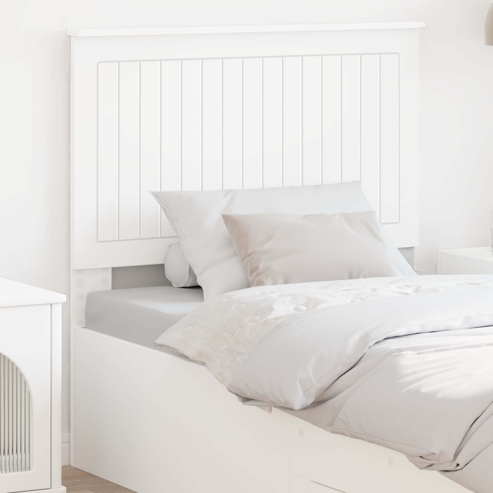 Tête de lit avec tête de lit Blanc 90 cm Bois d'ingénierie - XIOS