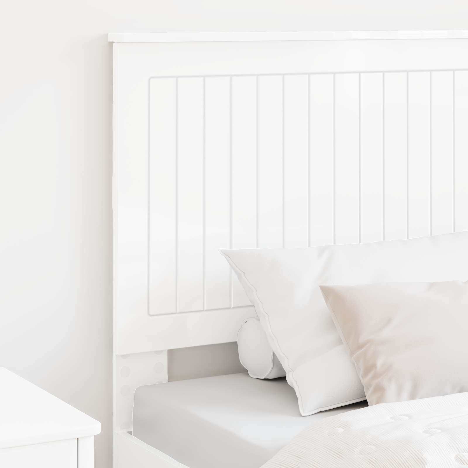 Tête de lit Blanc Brillant 80 cm Bois d'ingénierie - XIOS
