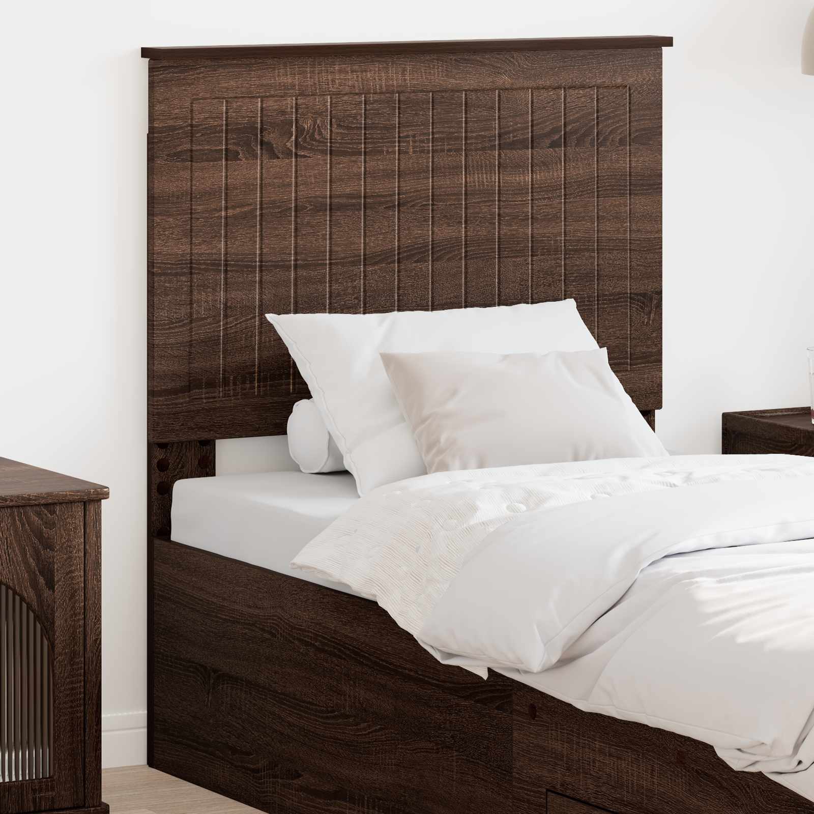 Tête de lit avec tête de lit Chêne brun 80 cm Bois d'ingénierie - XIOS