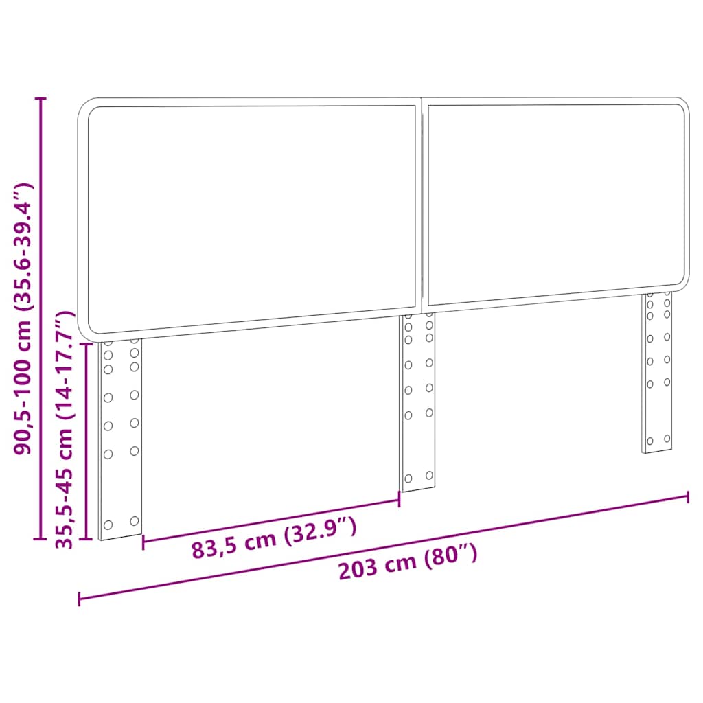 Tête de lit Chêne fumé 200 cm Bois d'ingénierie - XIOS