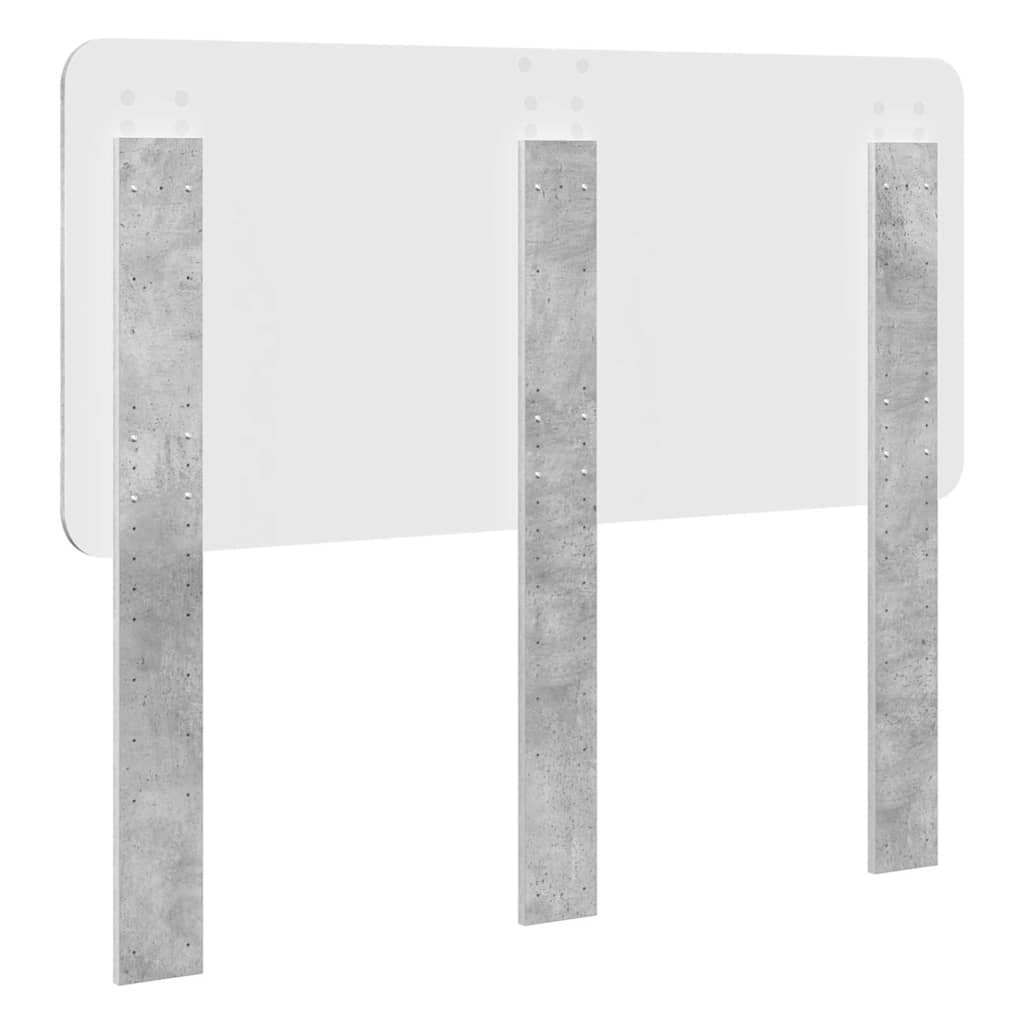 Tête de lit Gris béton 135 cm Bois d'ingénierie - XIOS