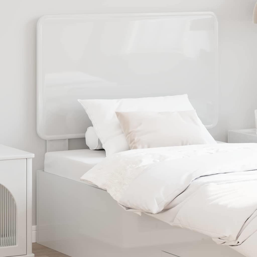 Tête de lit Blanc Brillant 100 cm Bois d'ingénierie - XIOS