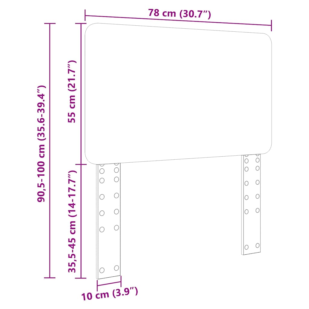 Tête de lit Blanc Brillant 75 cm Bois d'ingénierie - XIOS