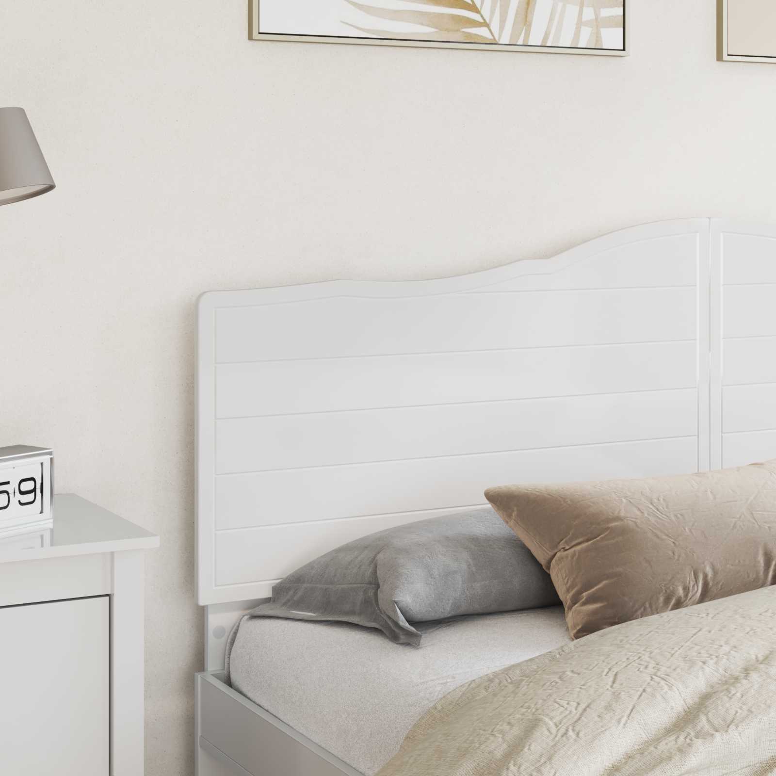 Tête de lit Blanc Brillant Bois d'ingénierie - XIOS