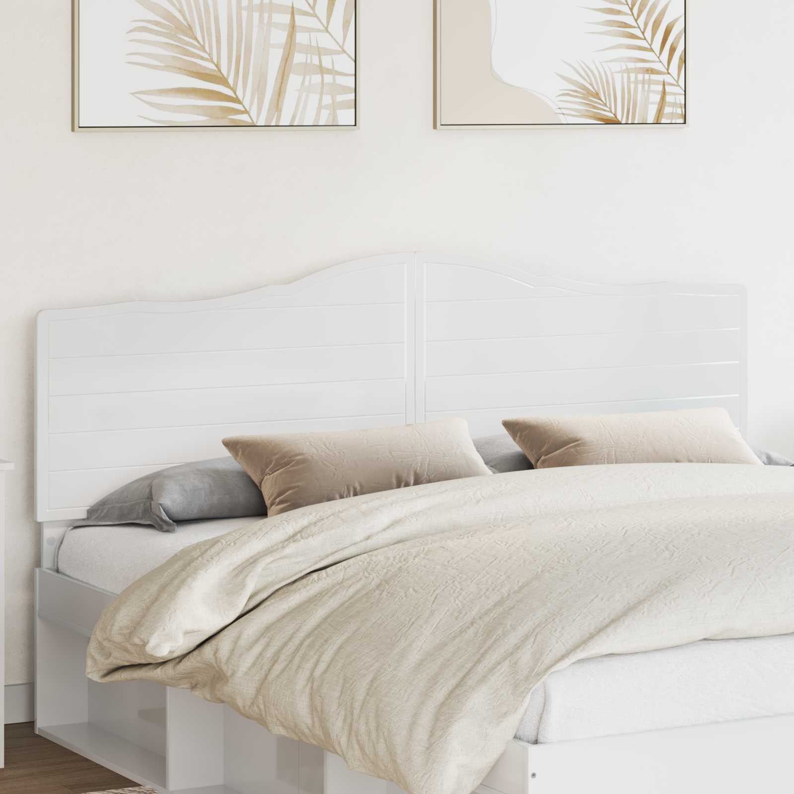 Tête de lit Blanc Brillant Bois d'ingénierie - XIOS