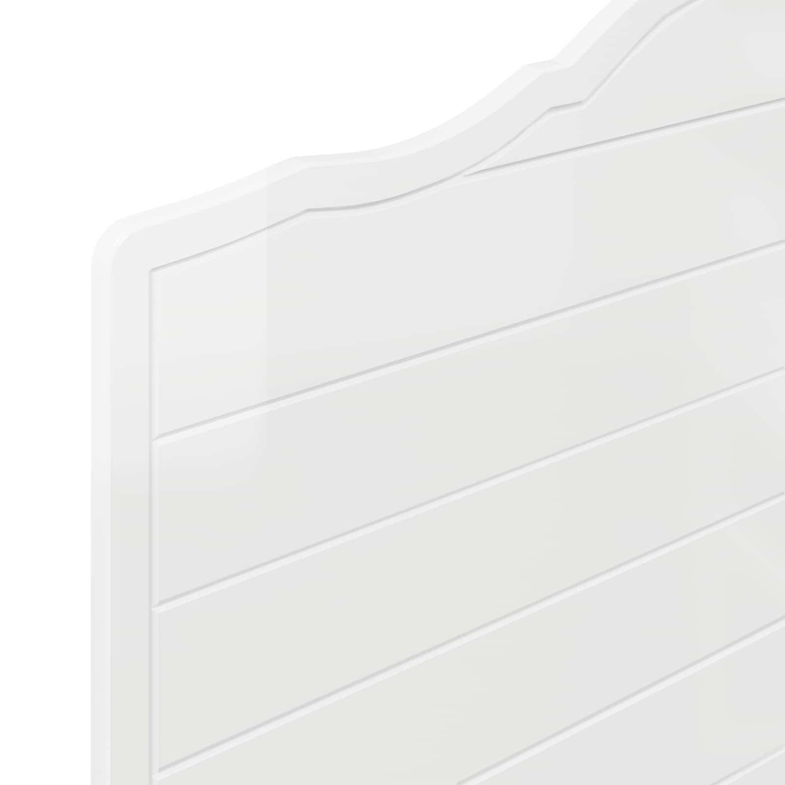 Tête de lit Blanc Brillant Bois d'ingénierie - XIOS