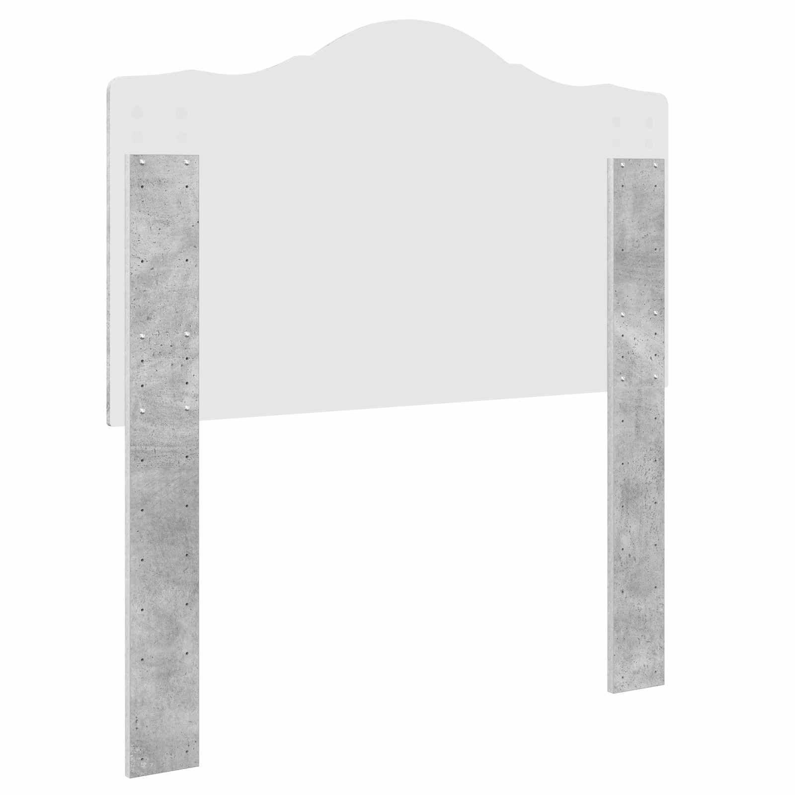Tête de lit Gris béton Bois d'ingénierie - XIOS