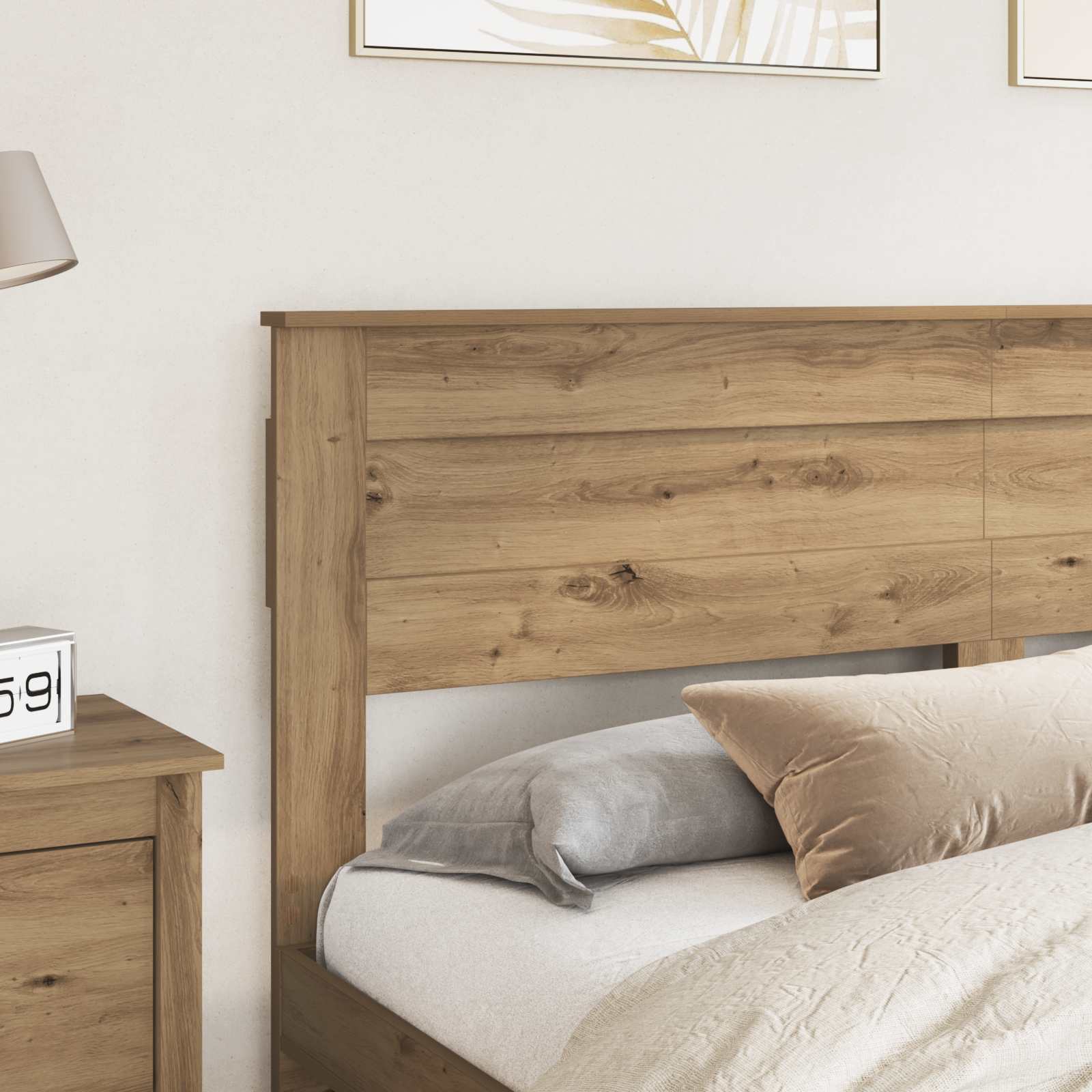 Tête de lit Chêne artisanal Bois d'ingénierie