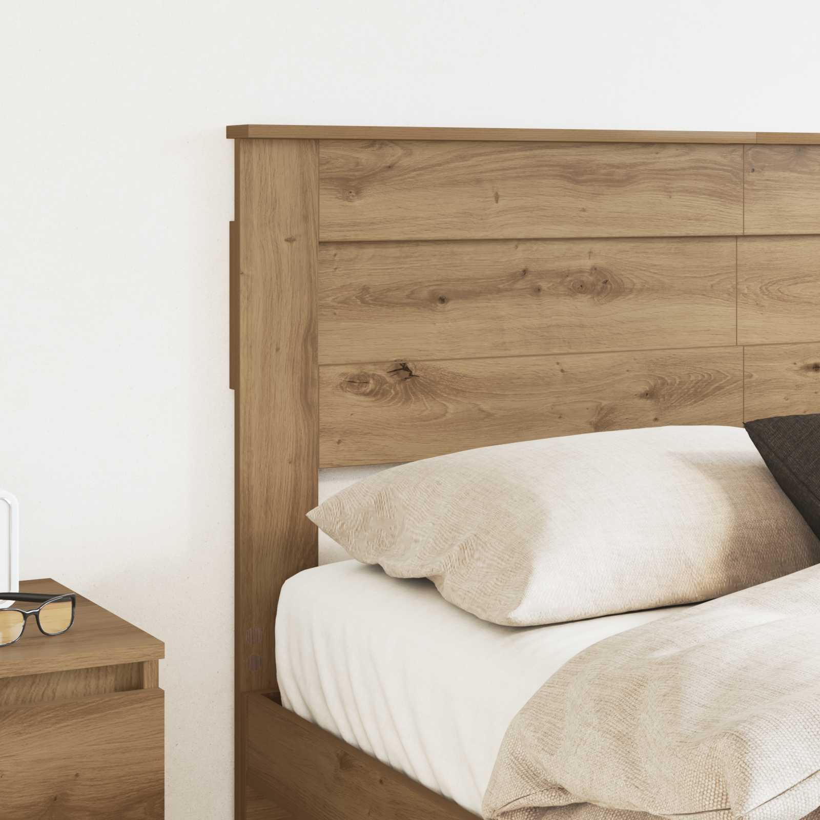 Tête de lit Chêne artisanal Bois d'ingénierie