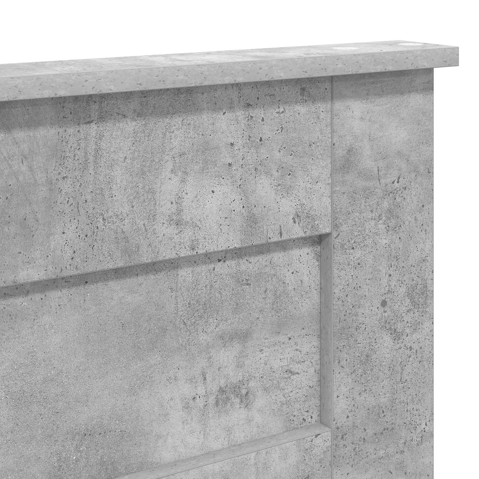 Tête de lit Gris béton 135 cm Bois d'ingénierie - XIOS