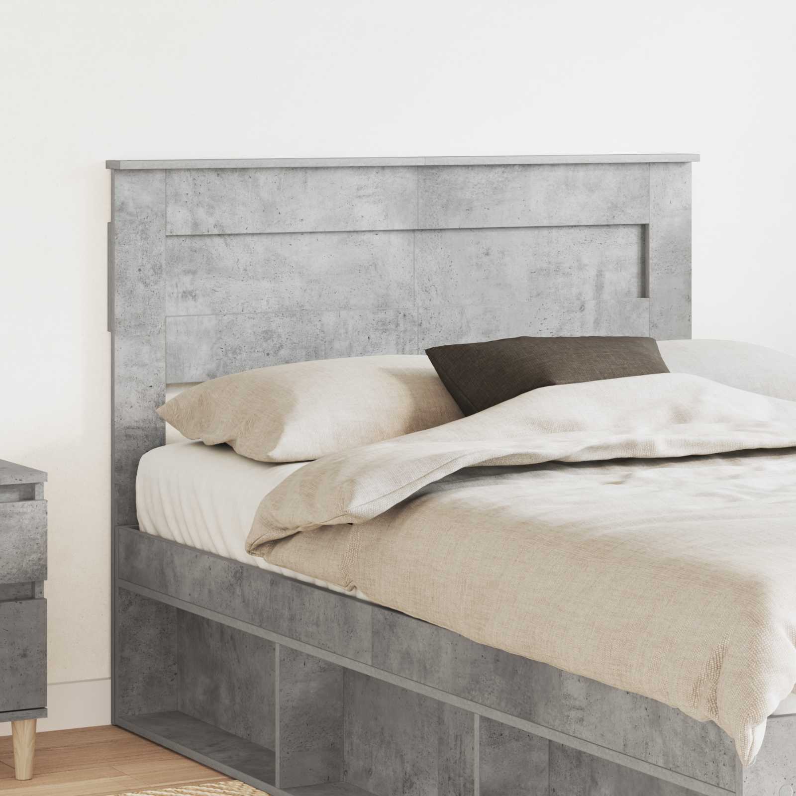 Tête de lit Gris béton 135 cm Bois d'ingénierie - XIOS