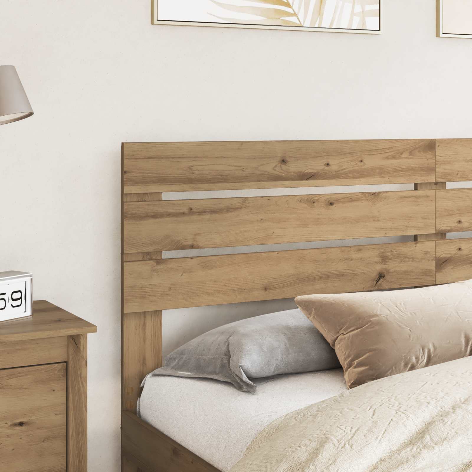 Tête de lit Chêne artisanal Bois d'ingénierie - XIOS