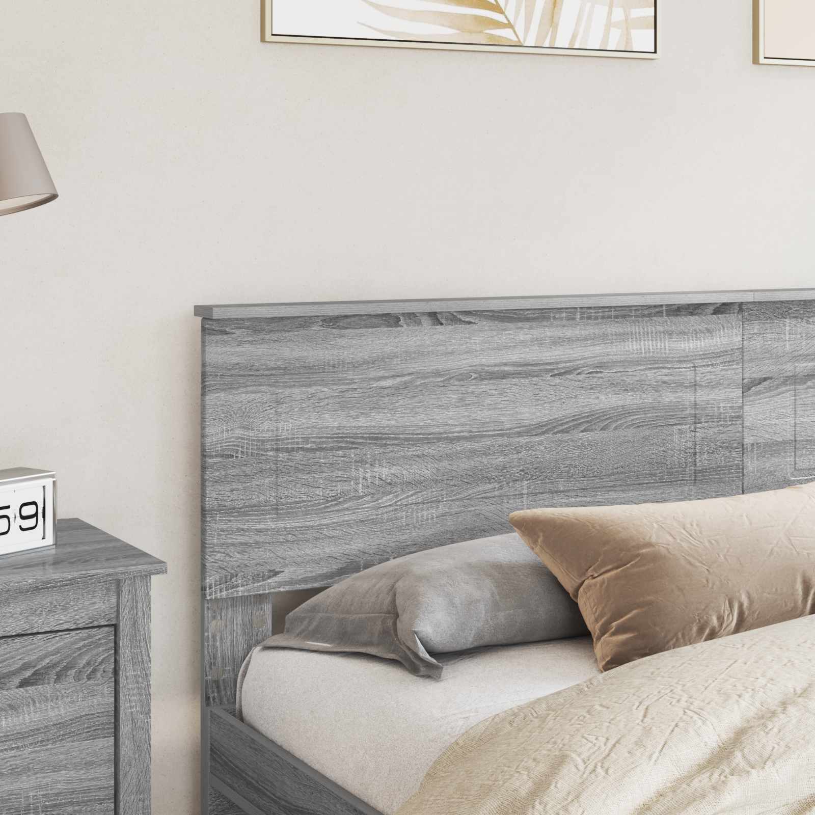 Tête de lit Gris Sonoma 200 cm Bois d'ingénierie - XIOS