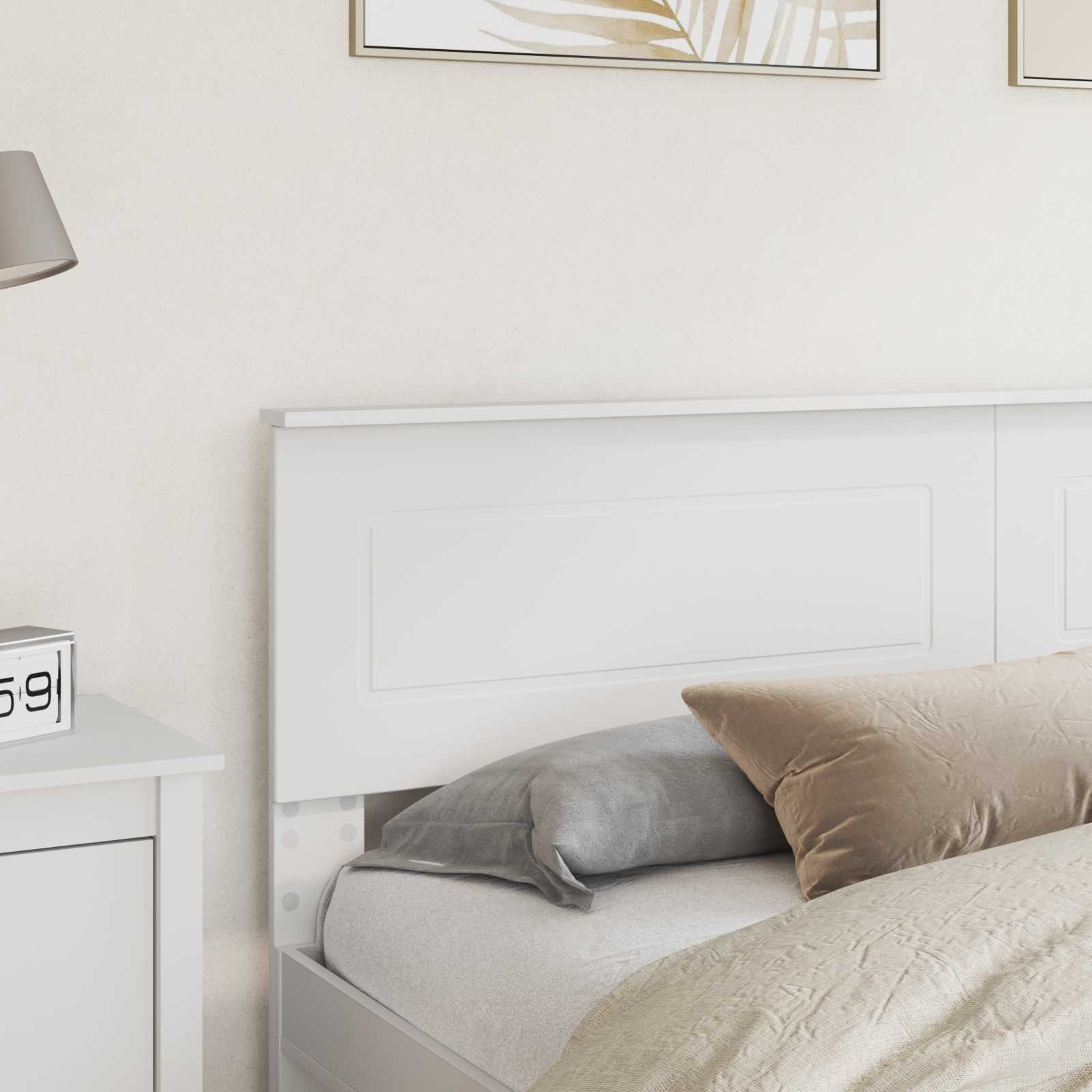 Tête de lit avec tête de lit Blanc 180 cm Bois d'ingénierie - XIOS