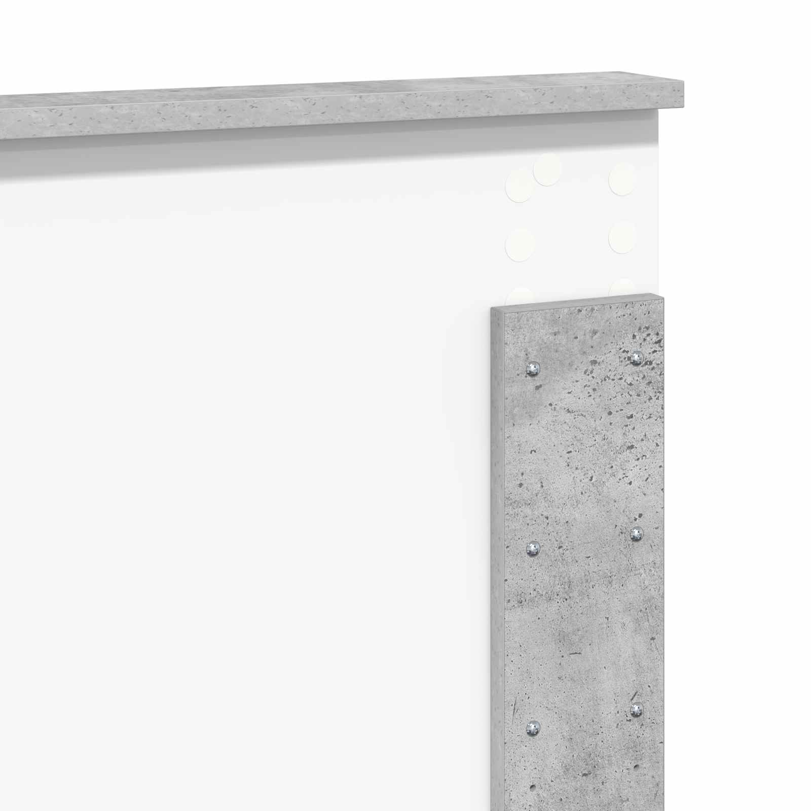 Tête de lit Gris béton Bois d'ingénierie - XIOS