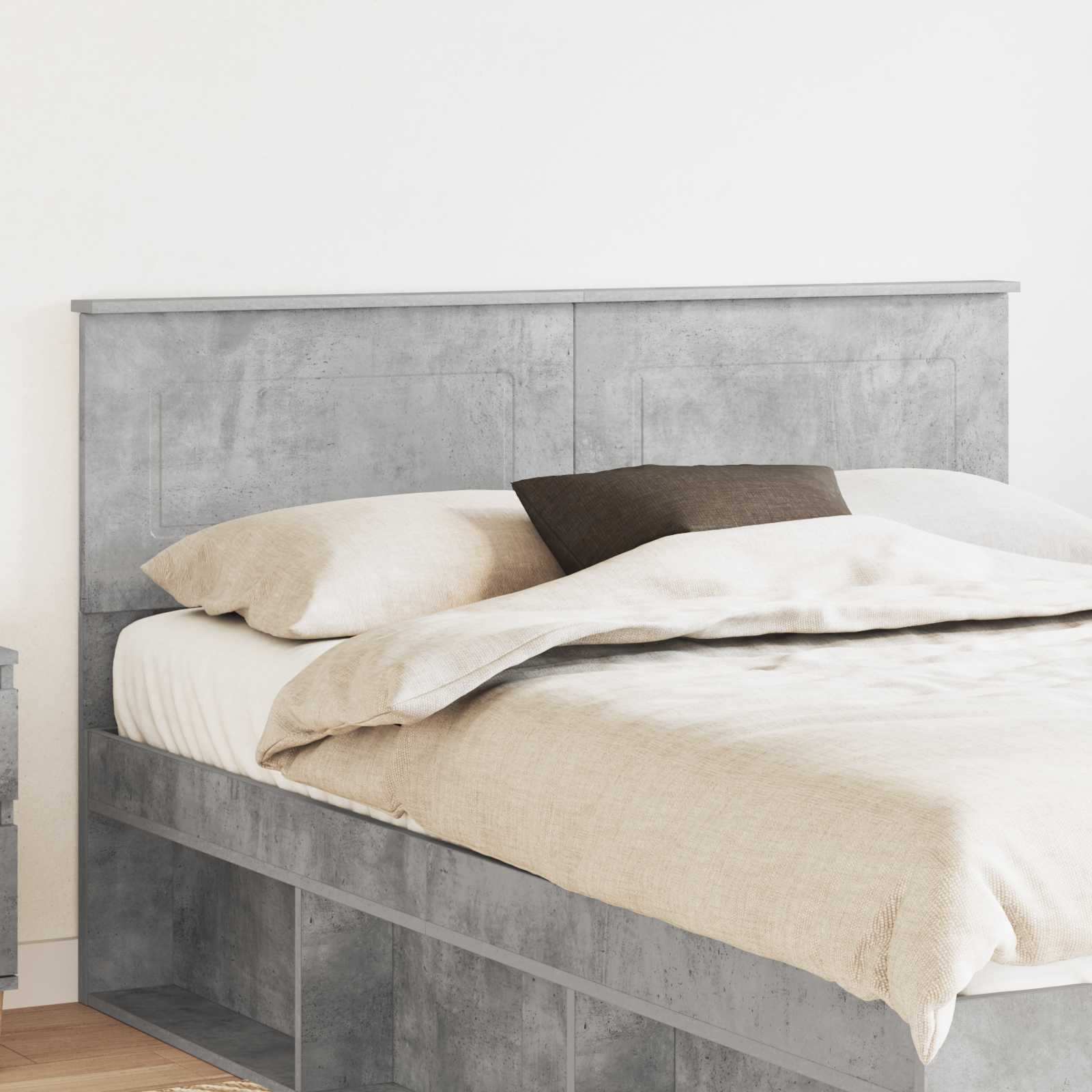 Tête de lit Gris béton 140 cm Bois d'ingénierie - XIOS