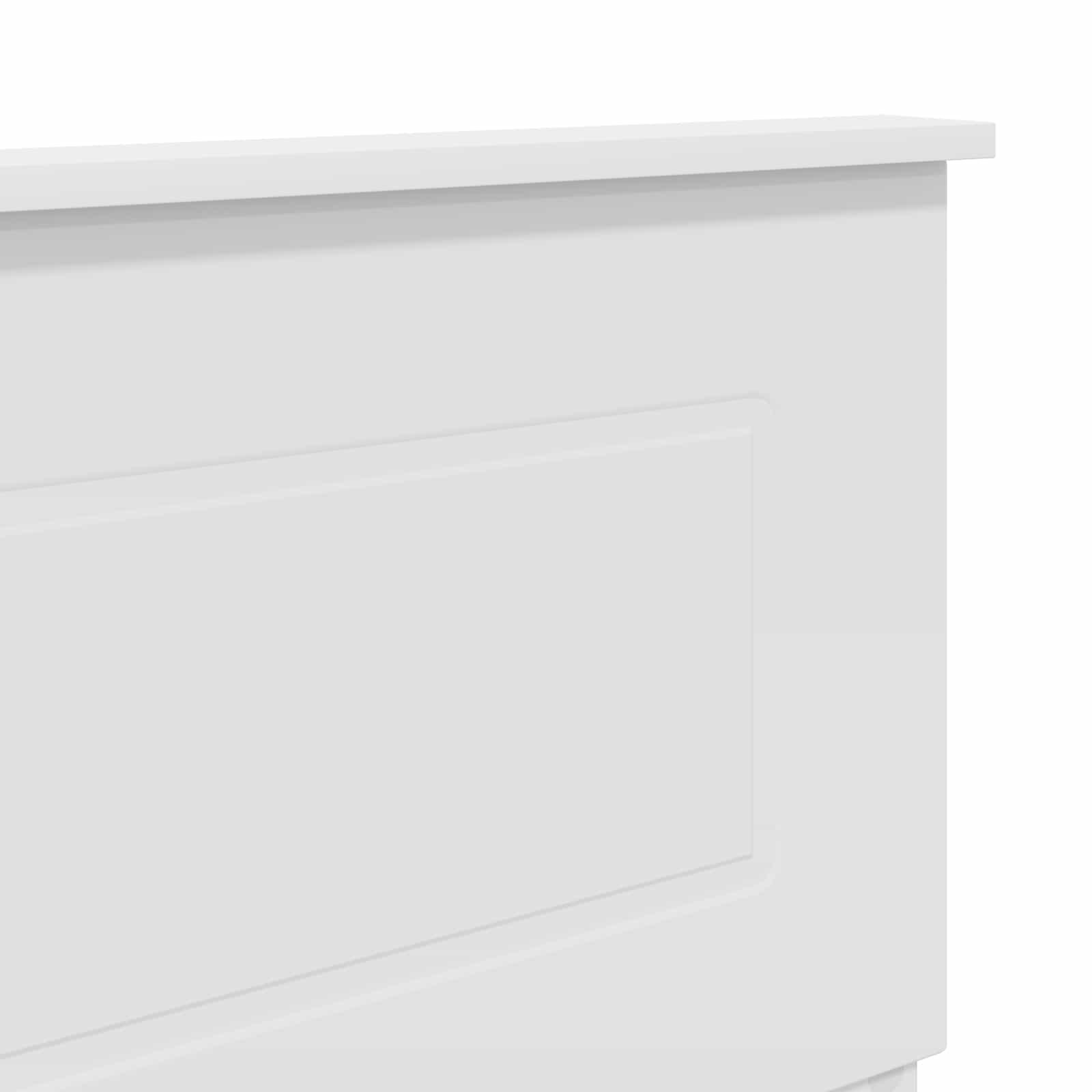 Tête de lit avec tête de lit Blanc 120 cm Bois d'ingénierie - XIOS