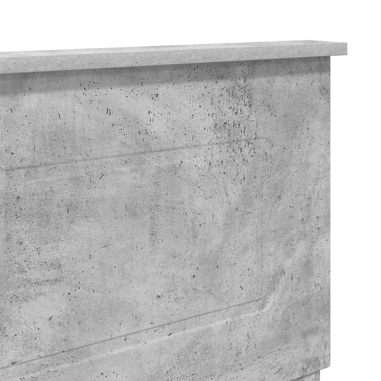 Tête de lit Gris béton 120 cm Bois d'ingénierie - XIOS