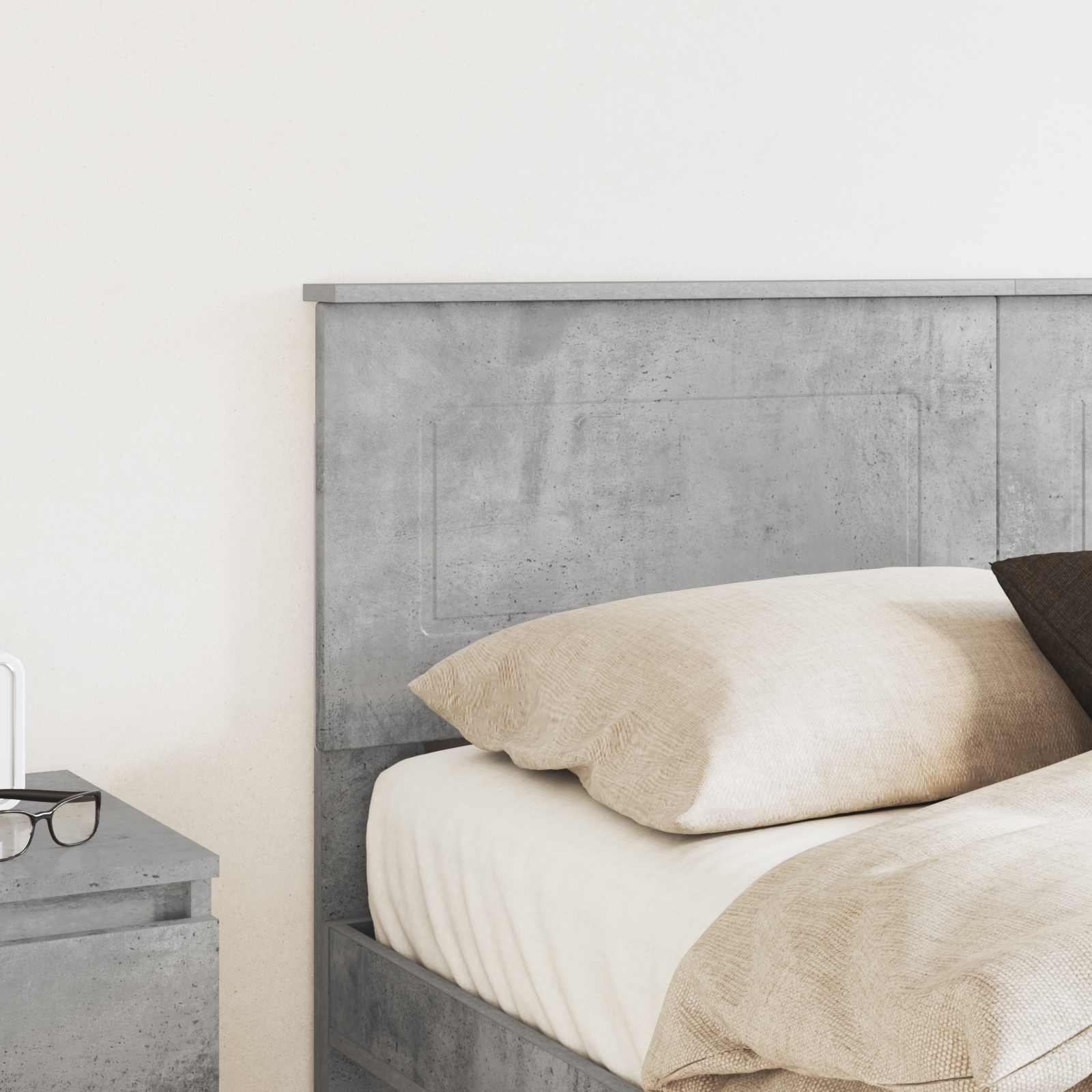 Tête de lit Gris béton 120 cm Bois d'ingénierie - XIOS