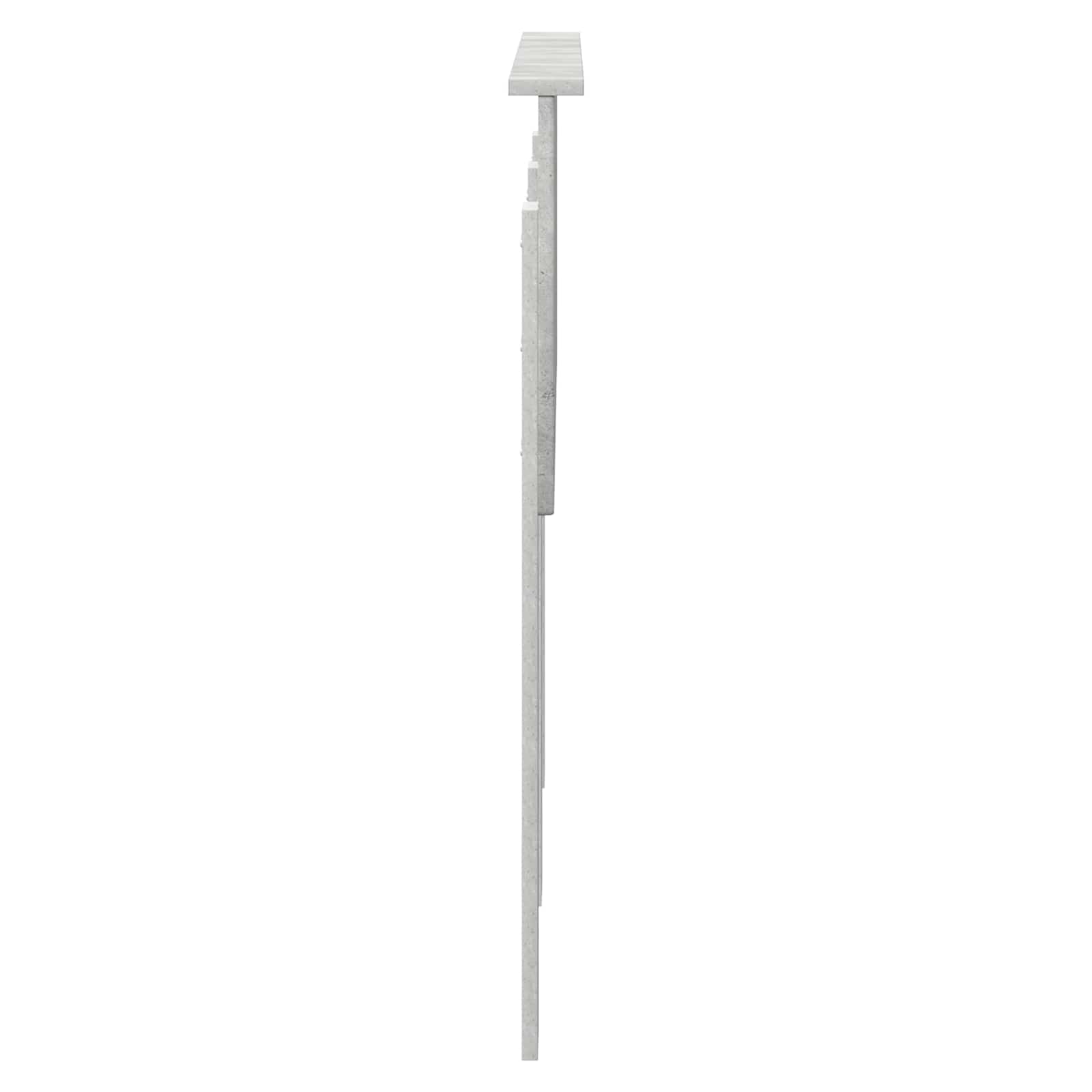 Tête de lit Gris béton 120 cm Bois d'ingénierie - XIOS