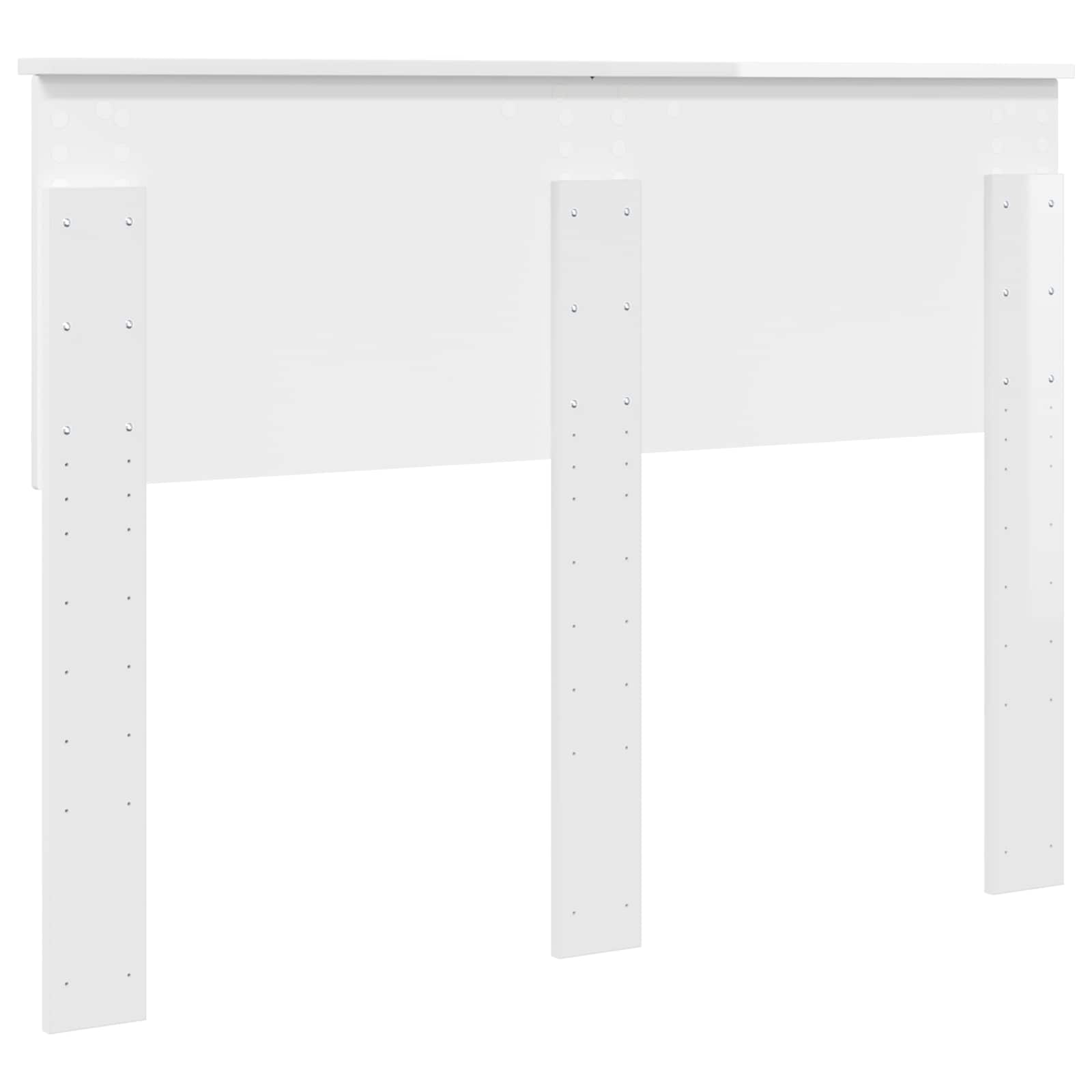 Tête de lit Blanc Brillant Bois d'ingénierie - XIOS