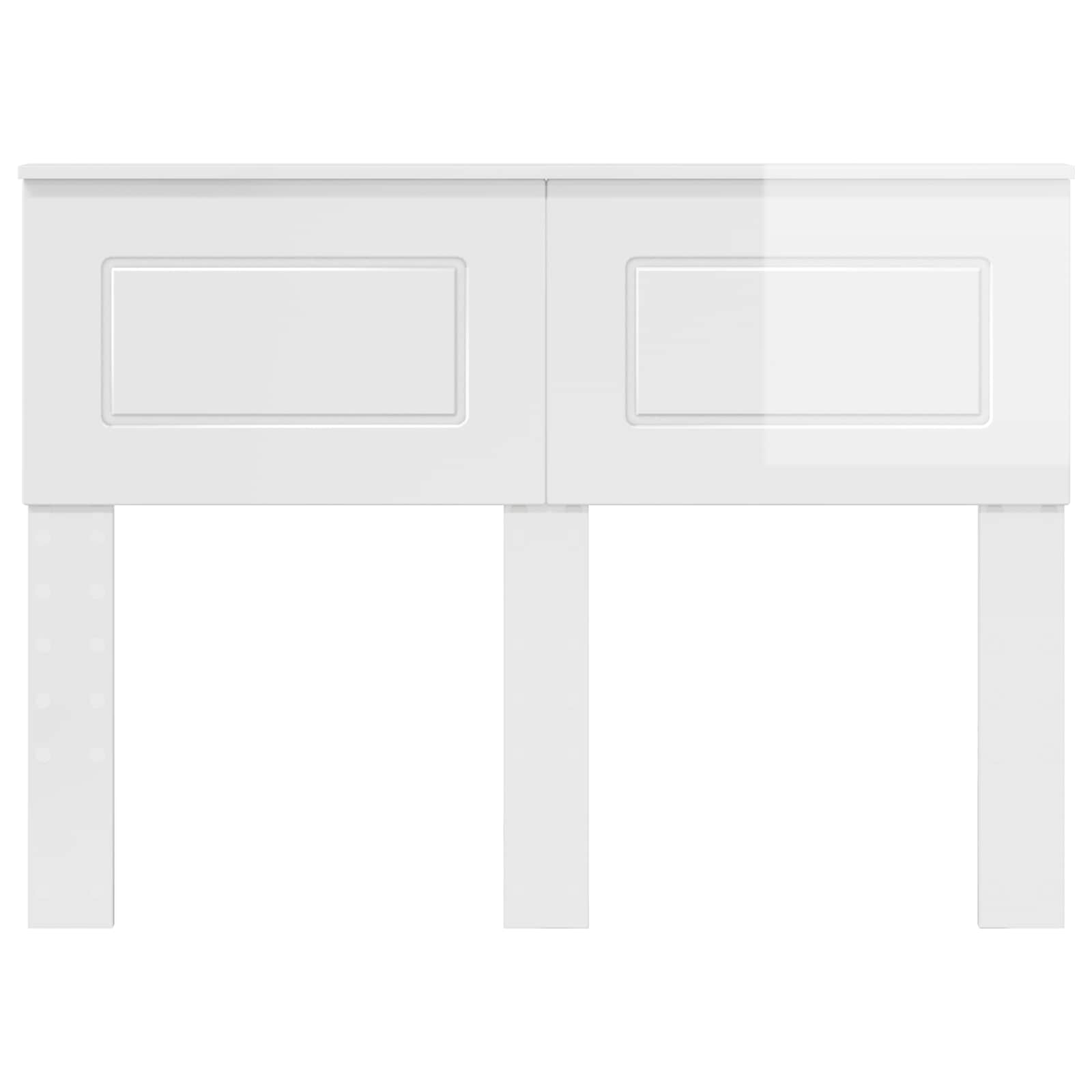 Tête de lit Blanc Brillant Bois d'ingénierie - XIOS