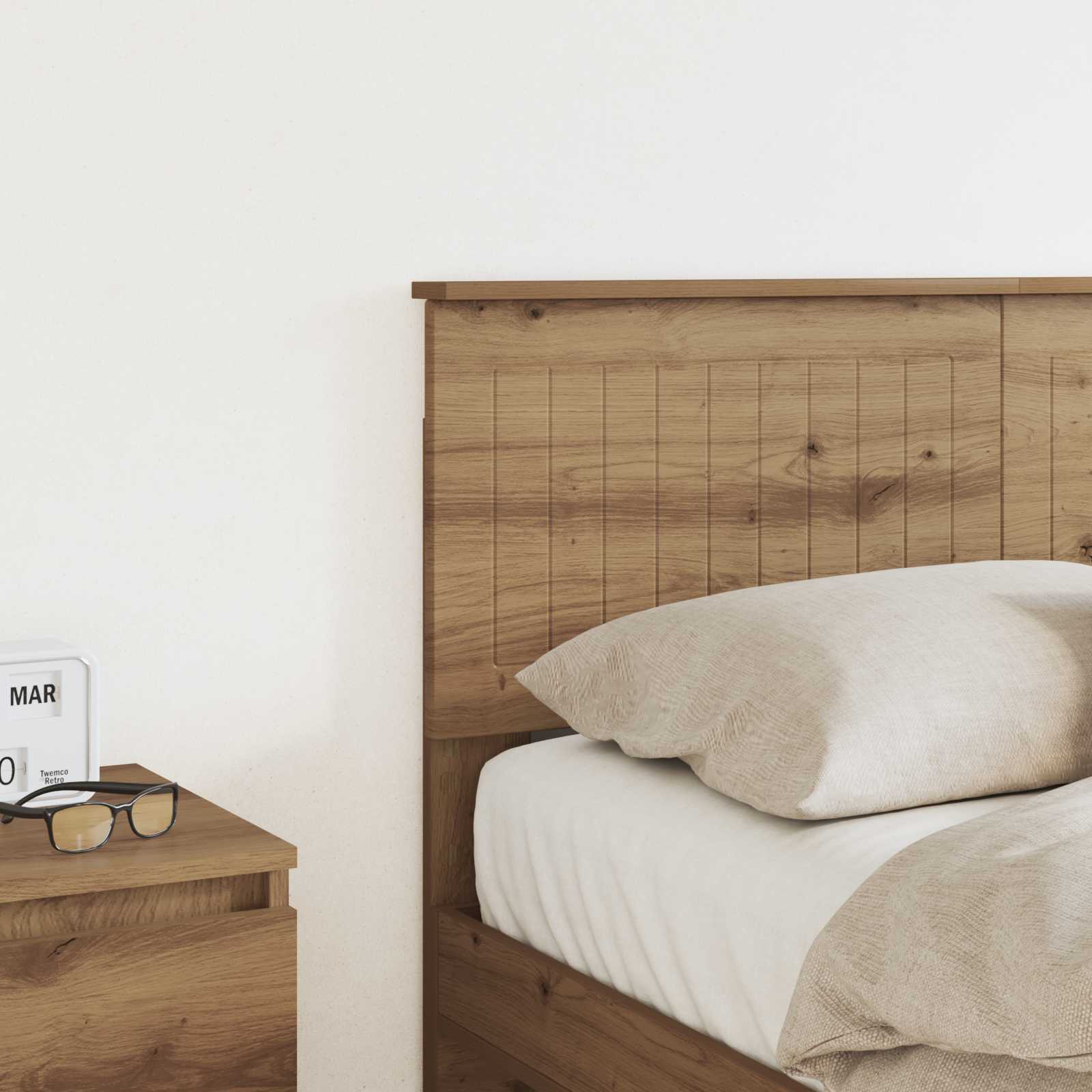 Tête de lit Chêne artisanal Bois d'ingénierie - XIOS
