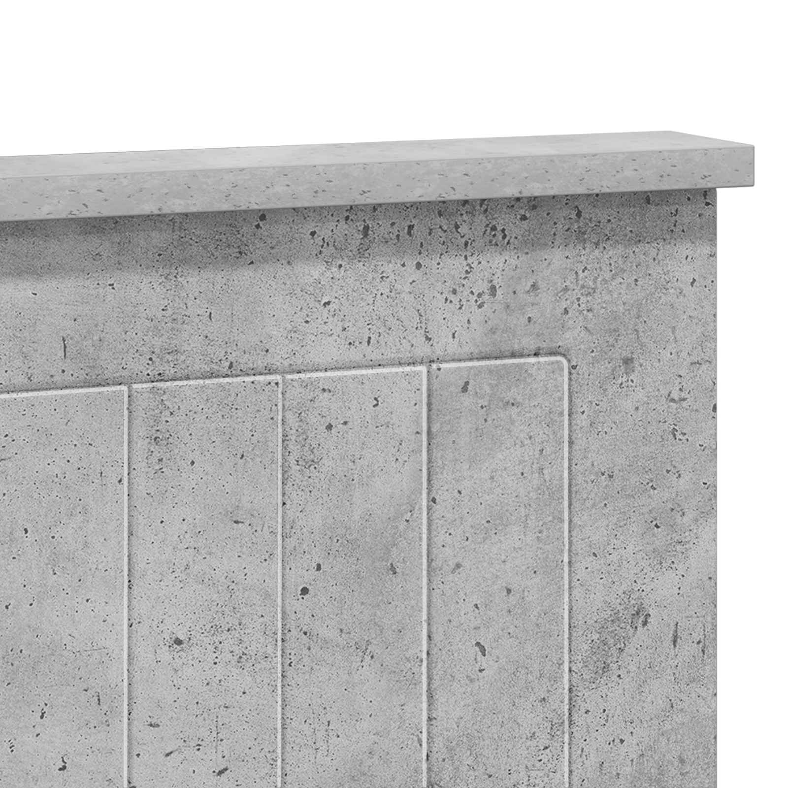 Tête de lit Gris béton Bois d'ingénierie - XIOS