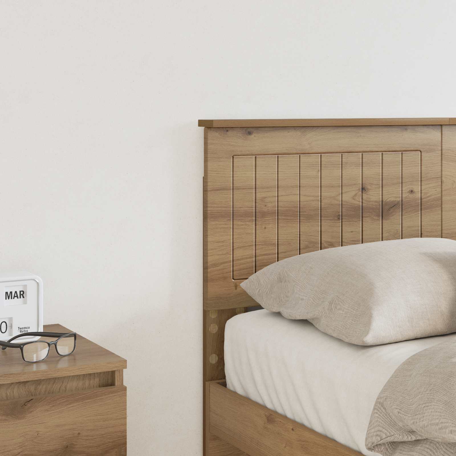 Tête de lit Chêne artisanal Bois d'ingénierie - XIOS