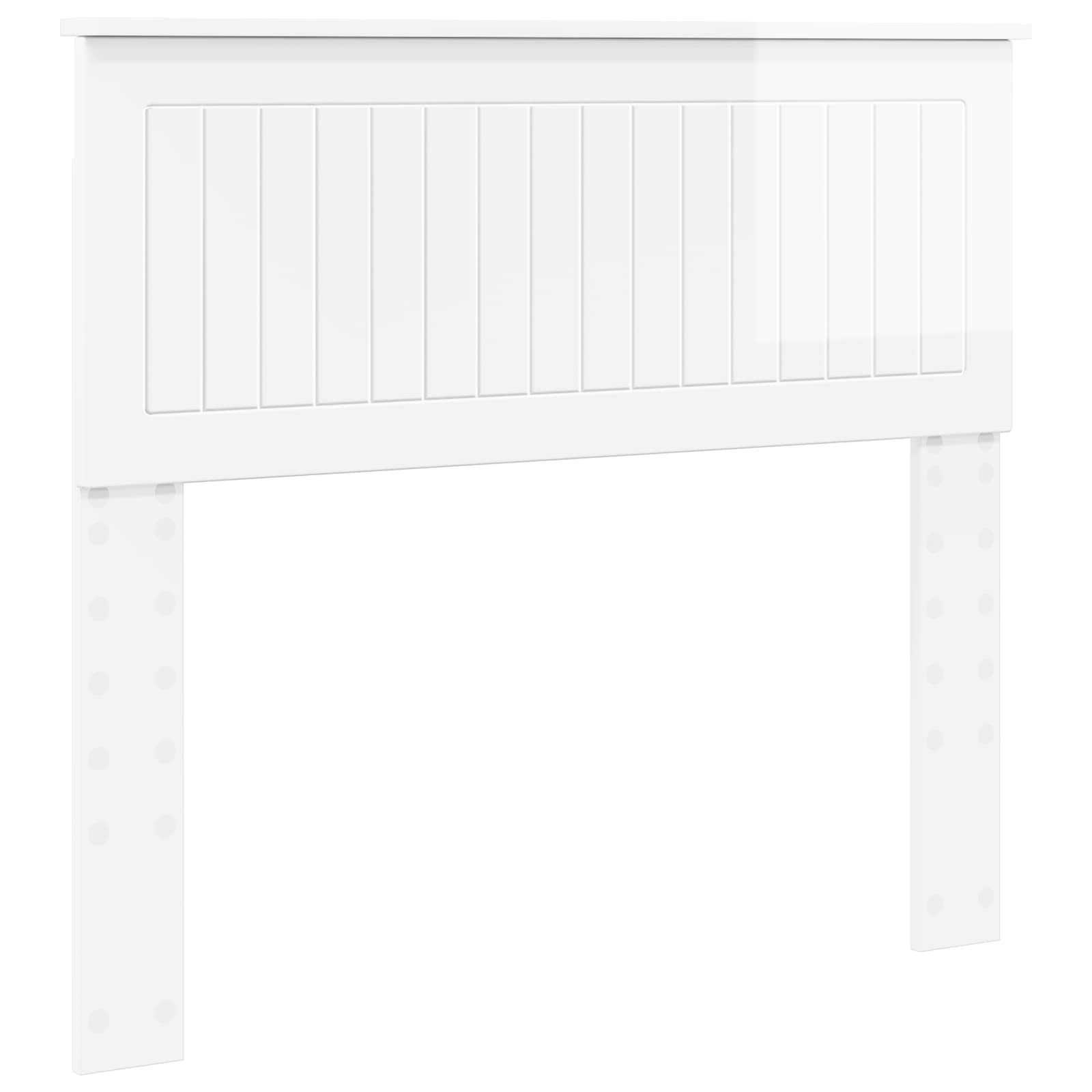 Tête de lit Blanc Brillant Bois d'ingénierie - XIOS