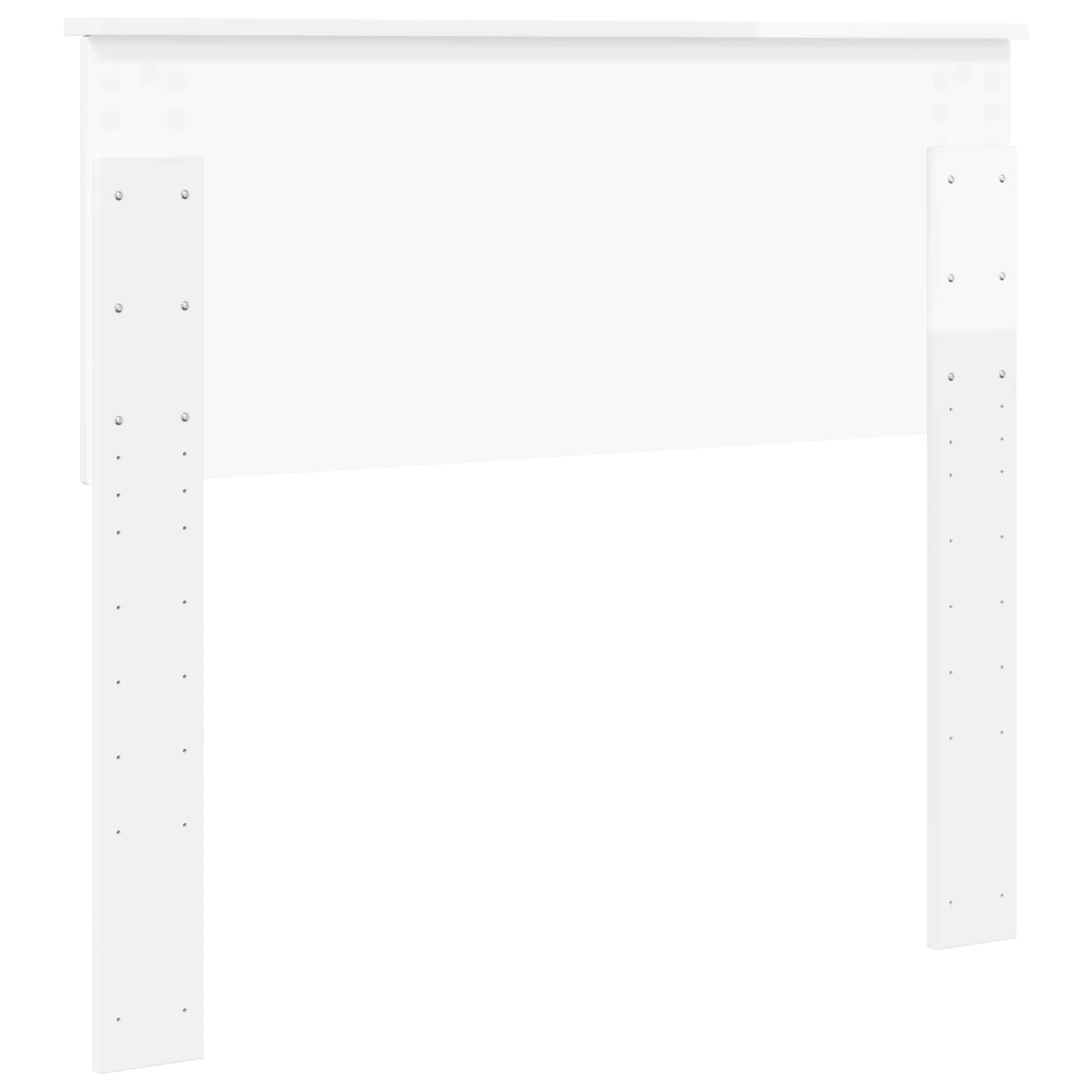 Tête de lit Blanc Brillant Bois d'ingénierie - XIOS