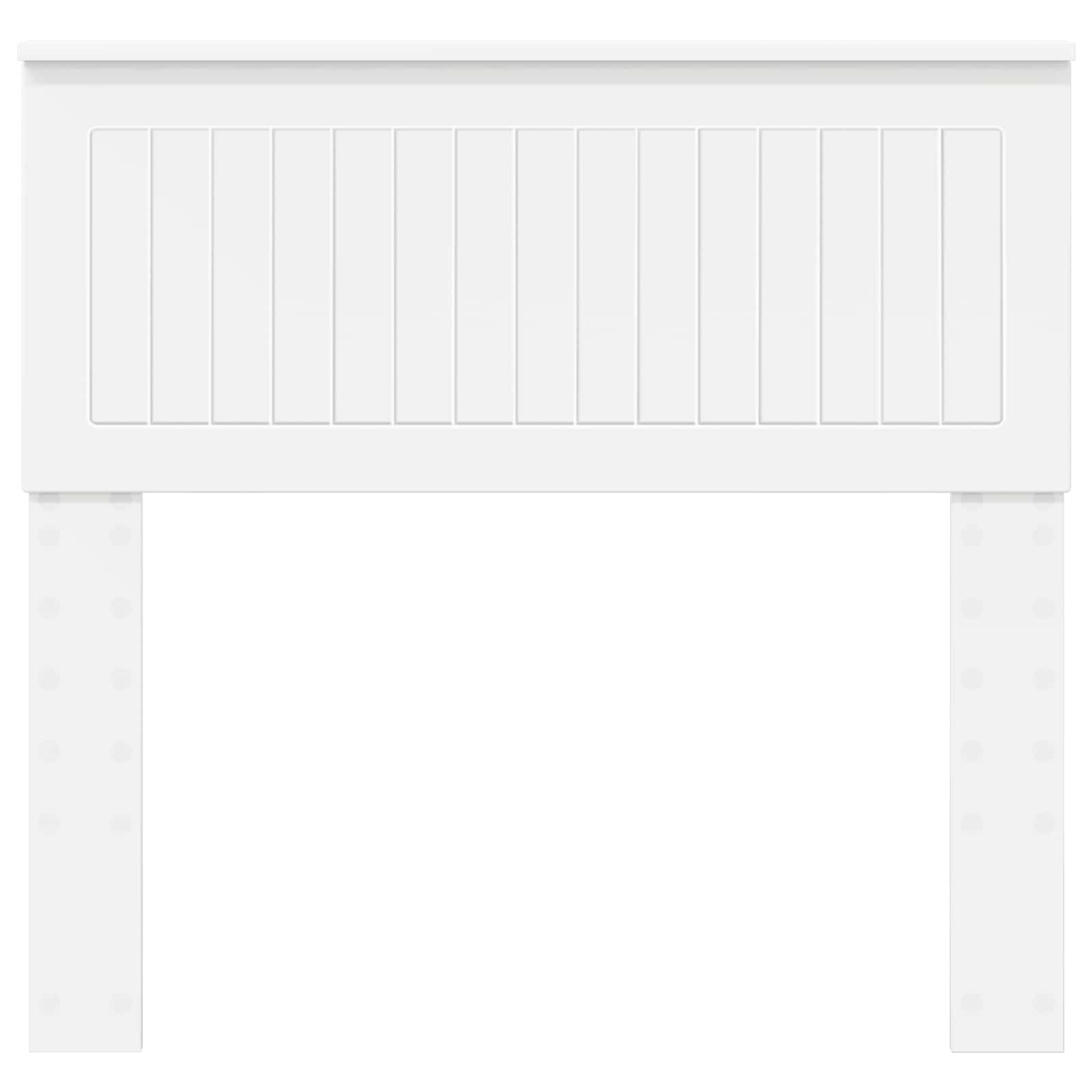 Tête de lit Blanc Bois d'ingénierie