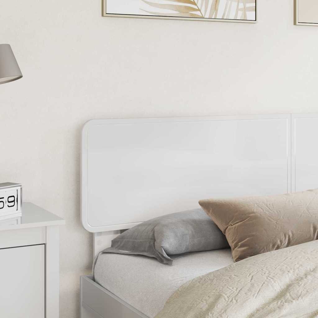 Tête de lit Blanc Brillant 200 cm Bois d'ingénierie - XIOS