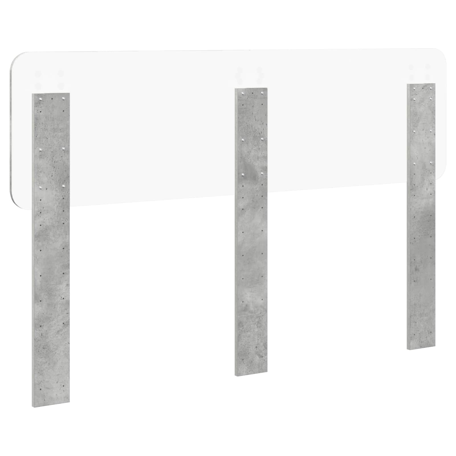 Tête de lit Gris béton Bois d'ingénierie - XIOS