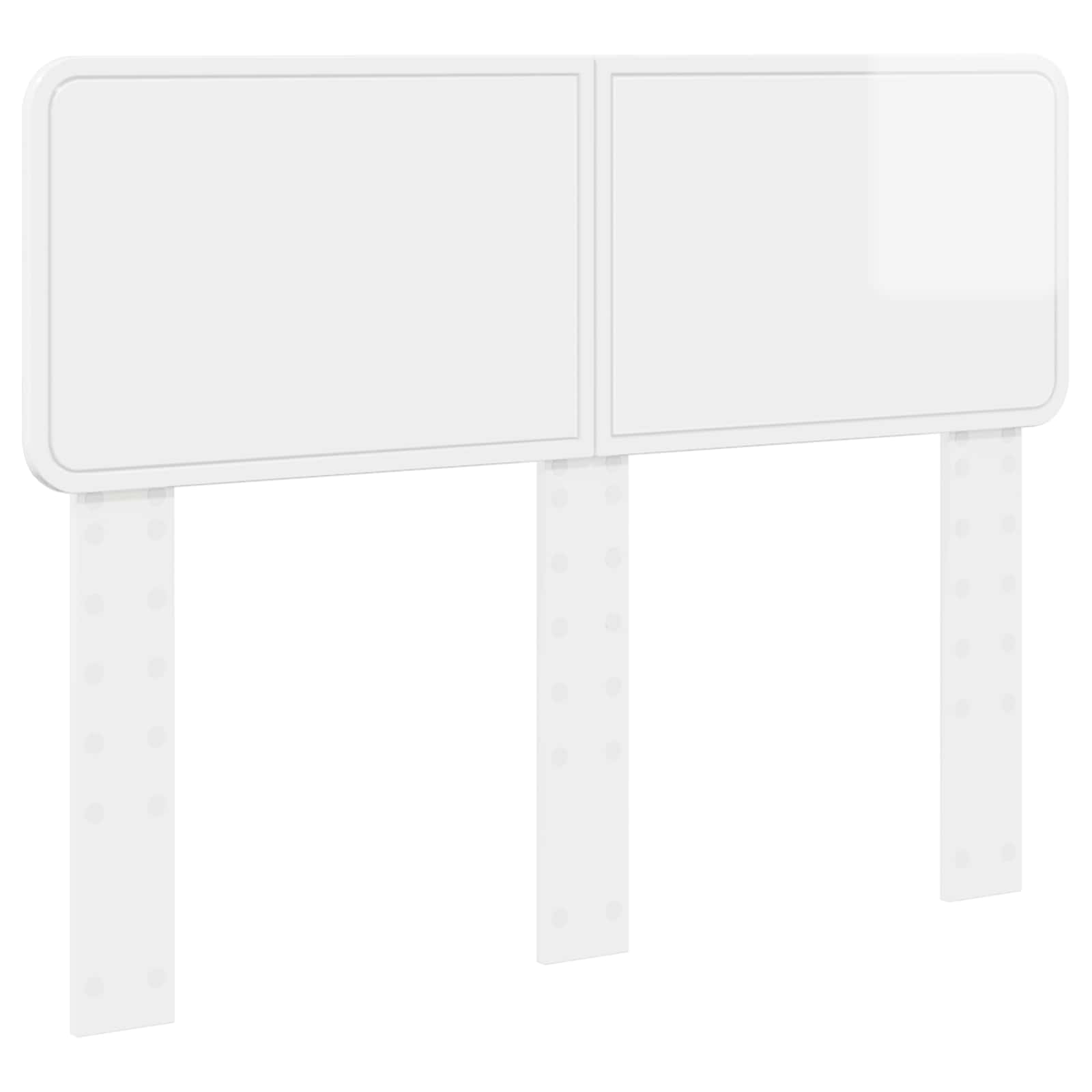 Tête de lit Blanc Brillant Bois d'ingénierie - XIOS