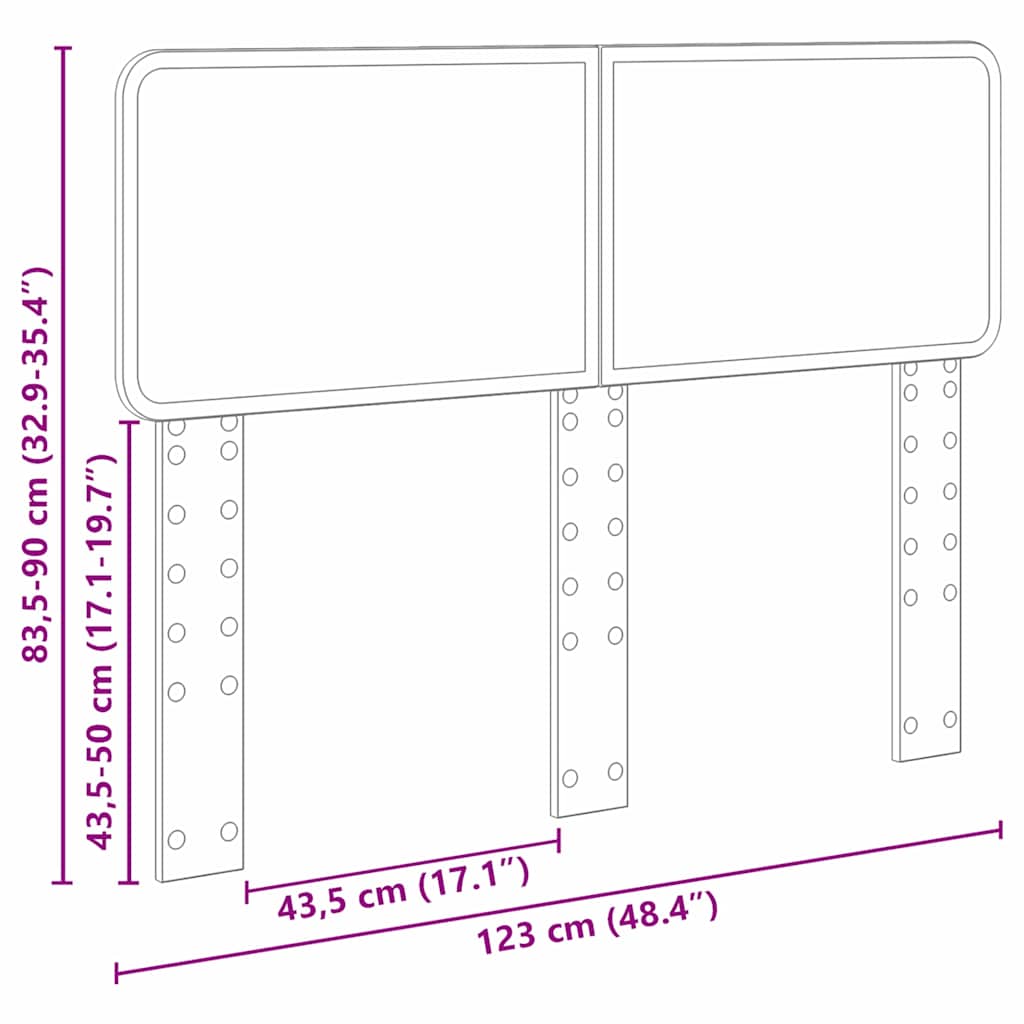 Tête de lit Bois Ancien 120 cm Bois d'ingénierie - XIOS