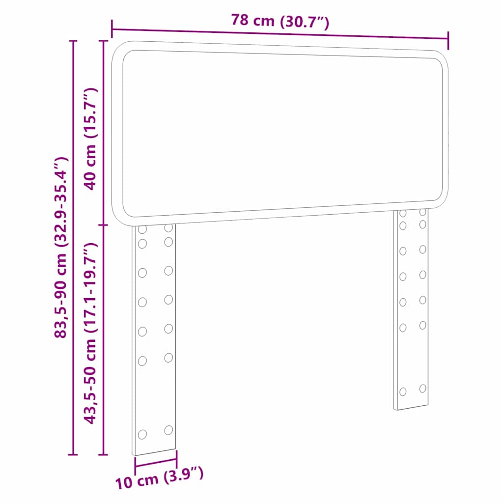 Tête de lit Bois Ancien 75 cm Bois d'ingénierie - XIOS